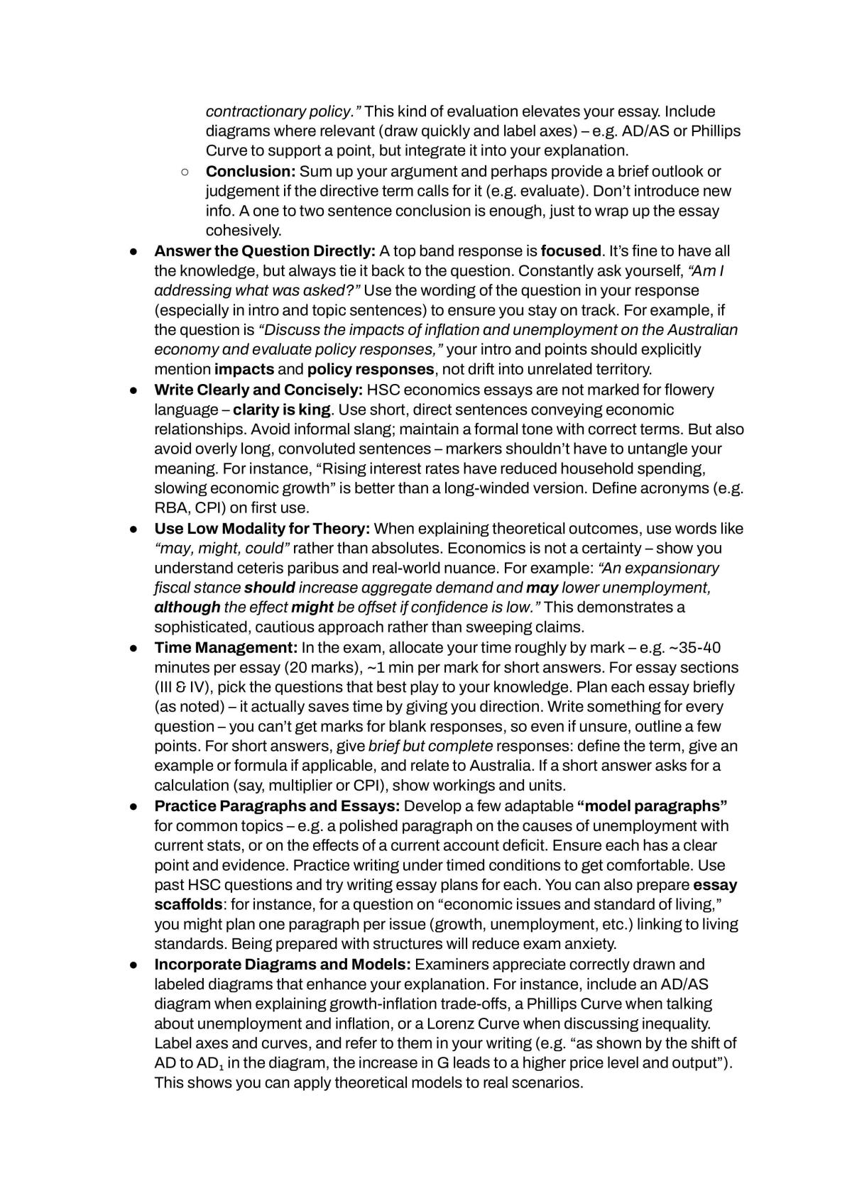 Hsc Economics - Full Course Notes - Page 48