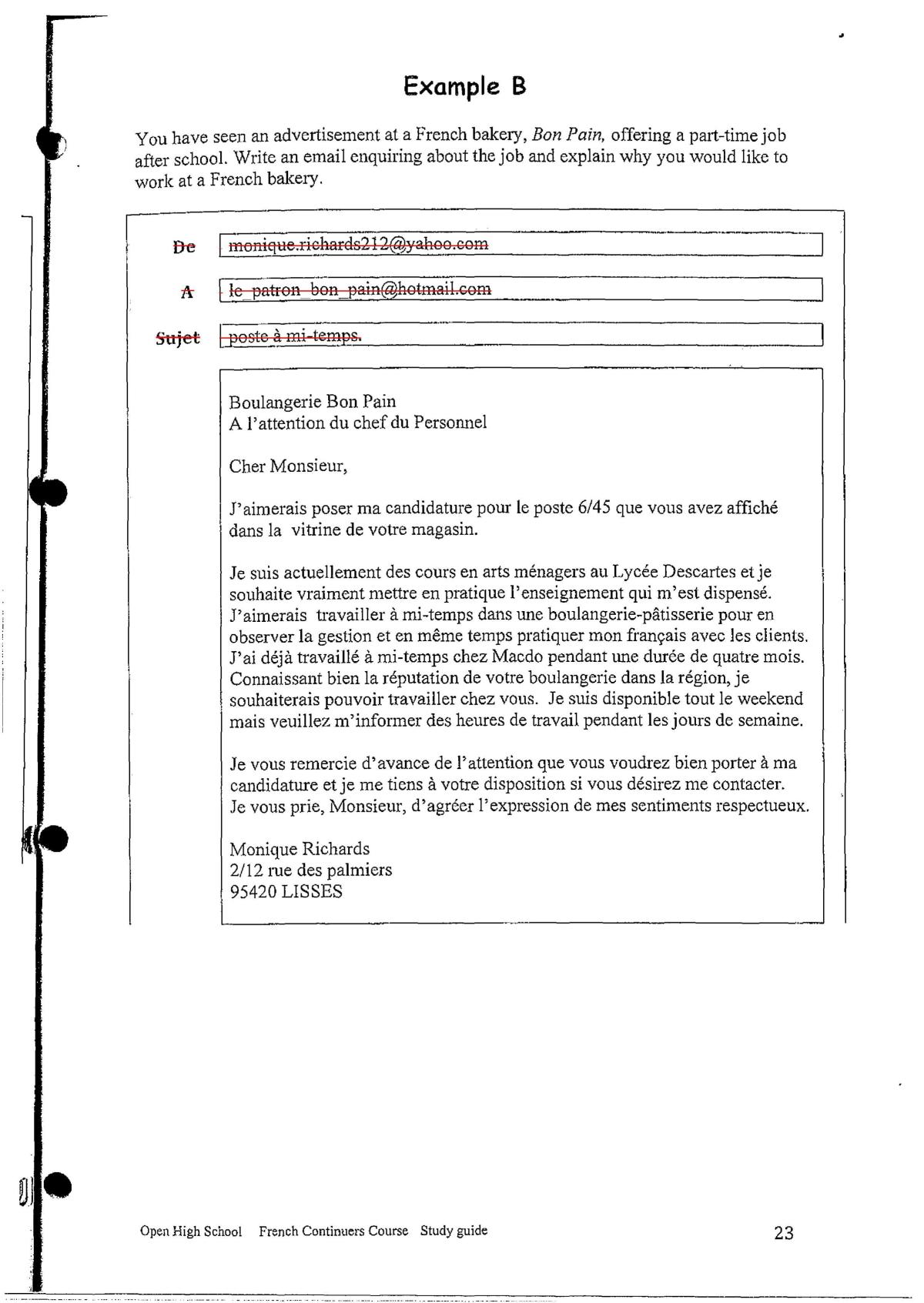 HSC French Continuers Complete Study Notes - Page 64