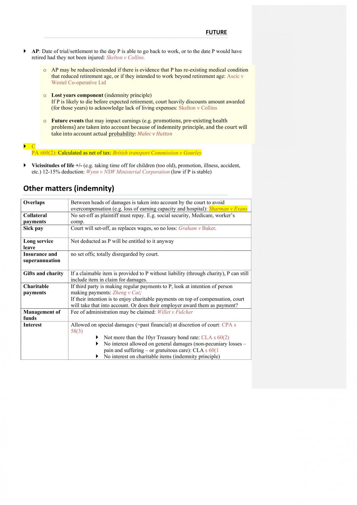 Torts Exam notes / Response Template  - Page 27