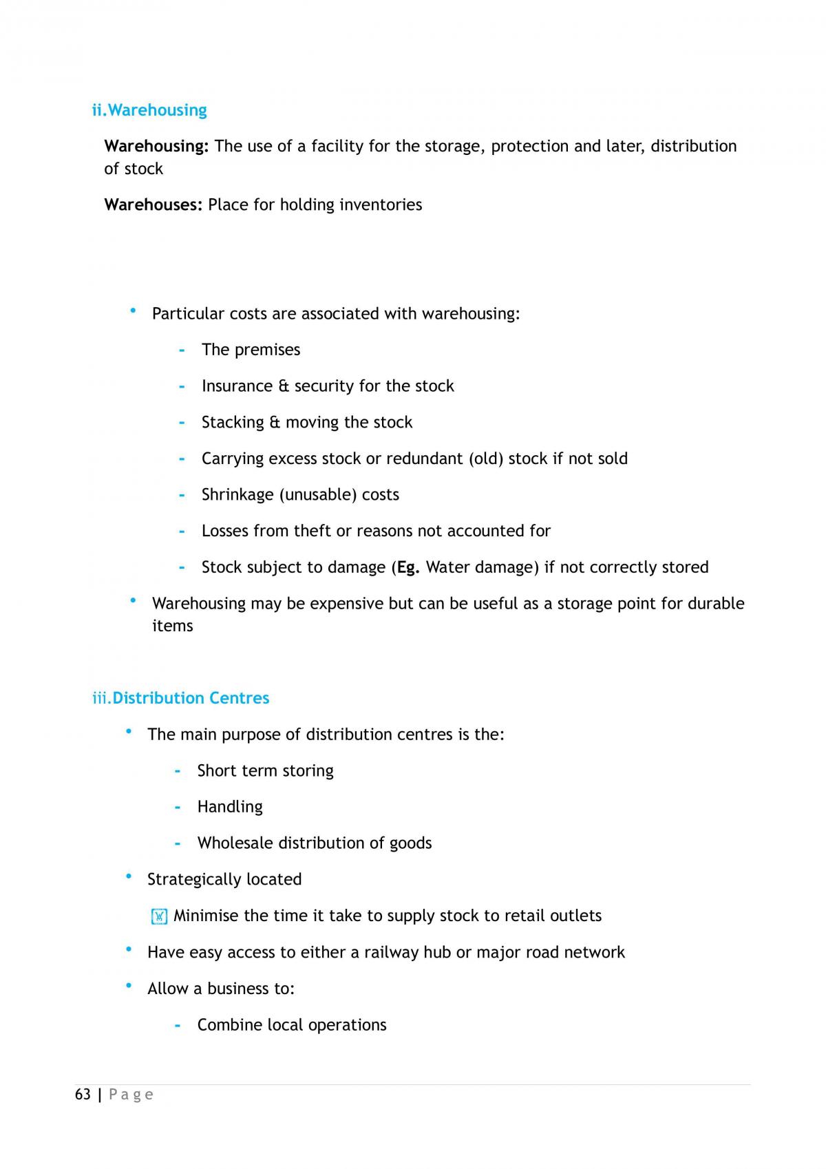 Summary Notes on Operations Business Studies HSC - Page 63