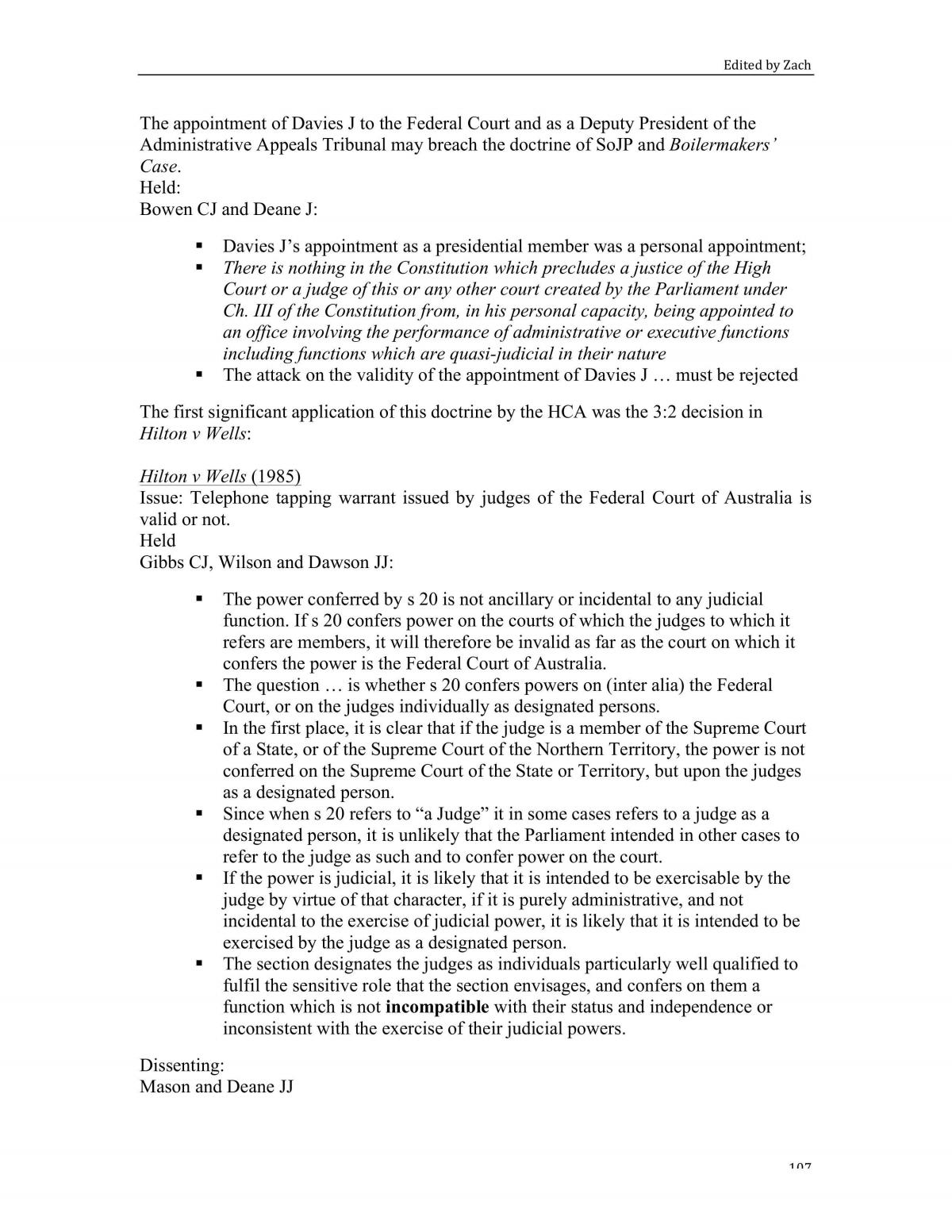 Comprehensive study notes for Principles of Public Law  - Page 107