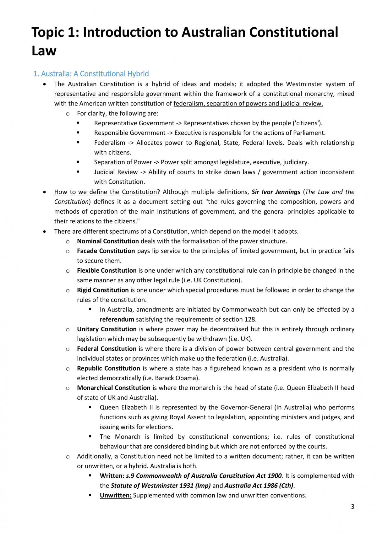 Constitutional Law Notes Complete - Page 3
