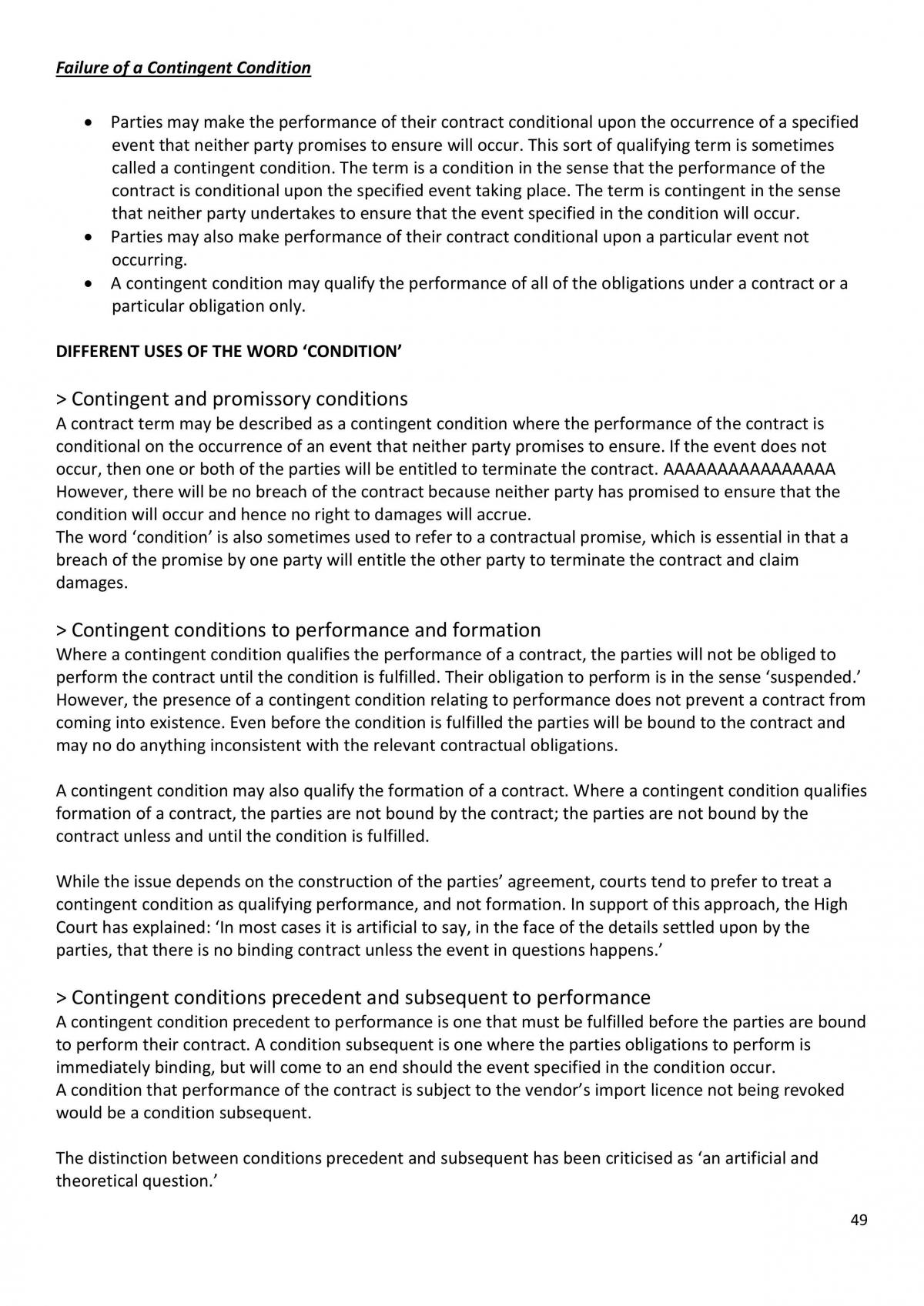 Contracts Law Final Exam Notes - Page 49