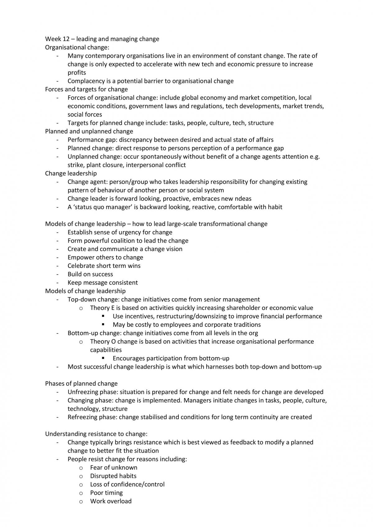 Management Concepts Summary - Page 15