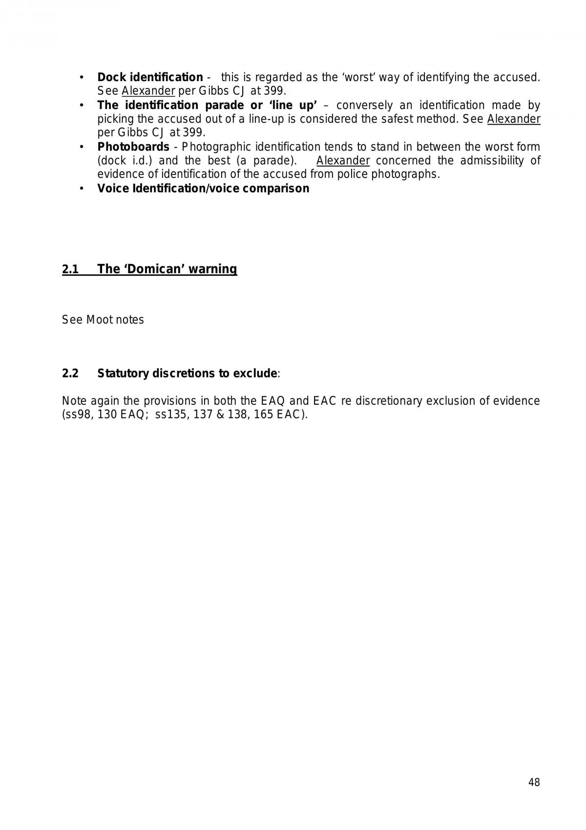 Evidence - Final Exam Notes - Page 48