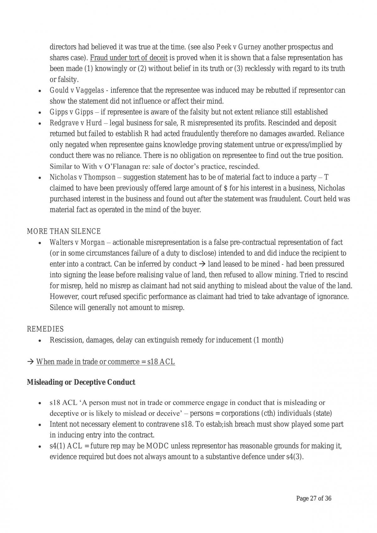 Complete Contract Law Study Notes - Page 27