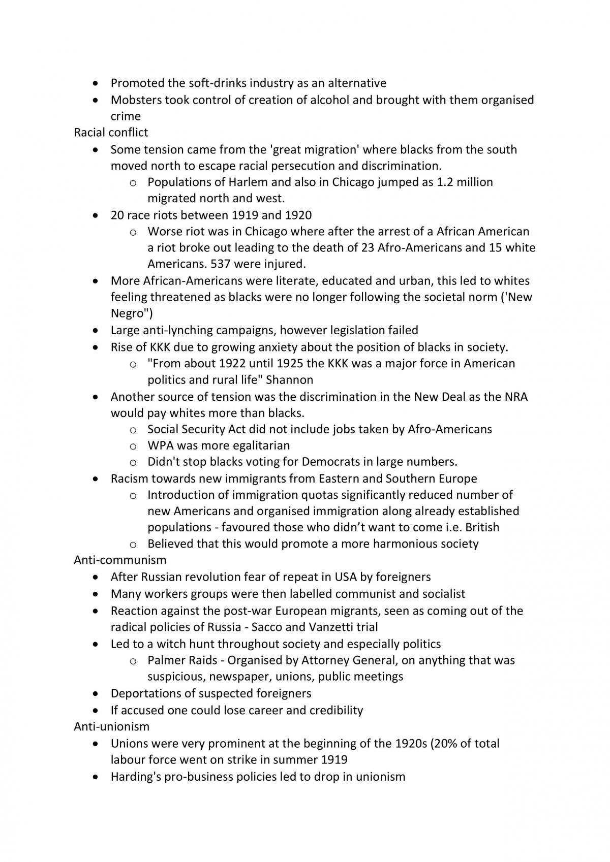 HSC USA 1919-1941 Notes - Page 15