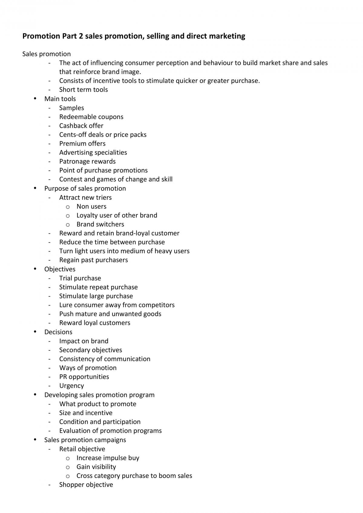 Course study note for MKTG1501 - Page 20