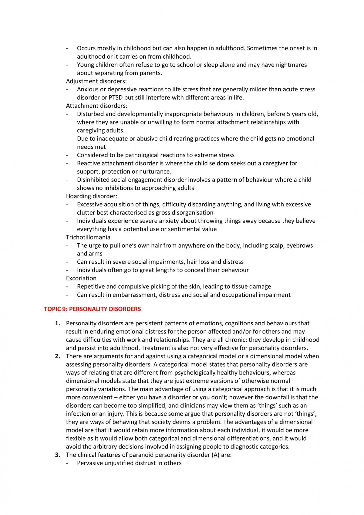 Psychopathology Semester Notes - Page 17