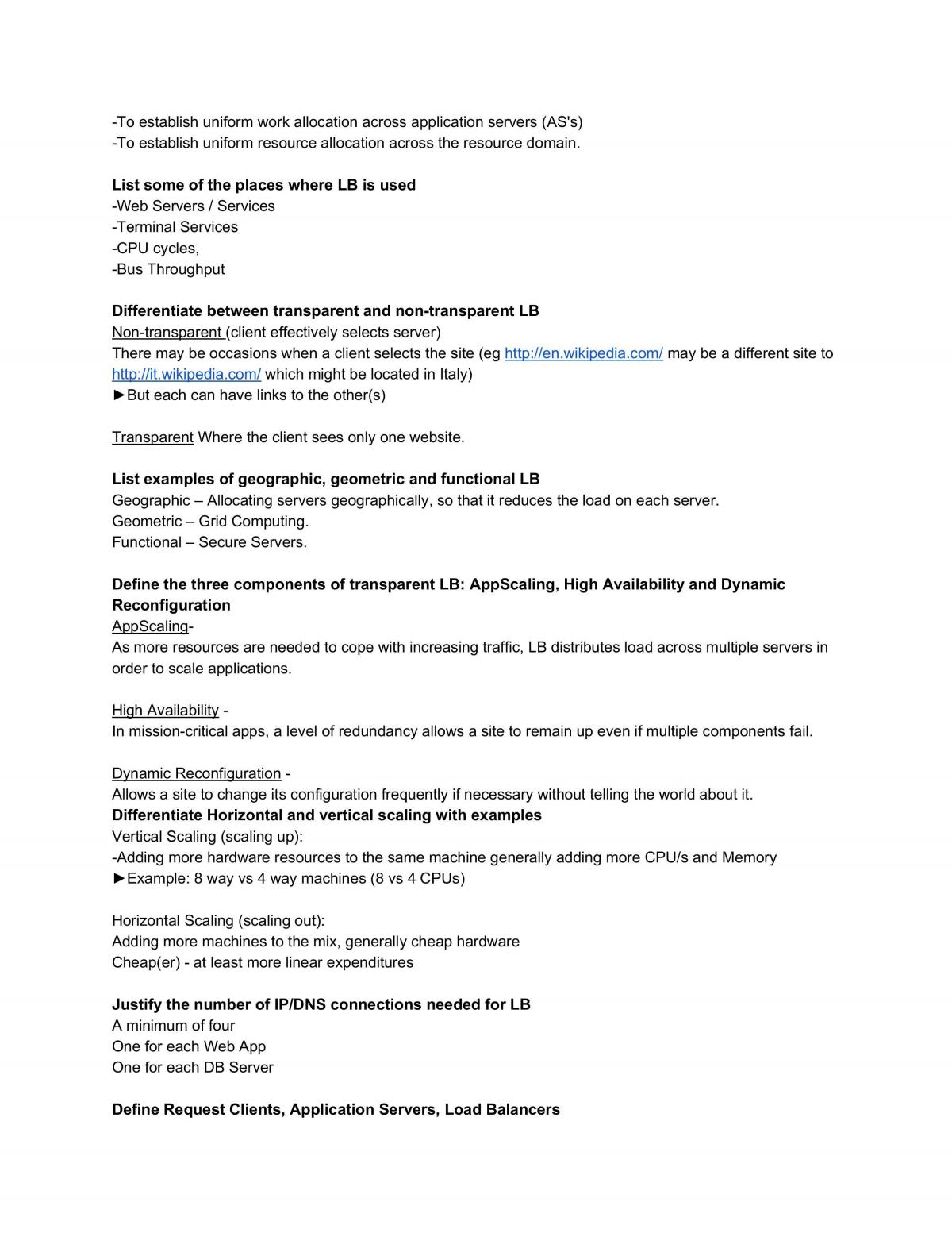 Web Servers and Web Technology Summarized Notes - Page 18