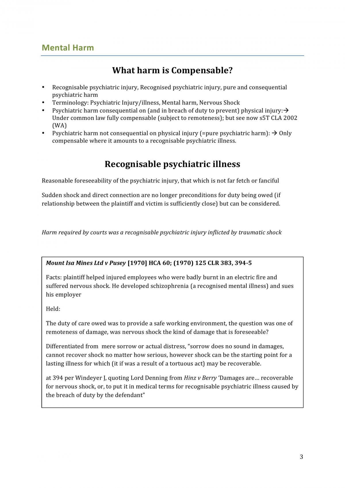 Torts B Study Notes - Page 3