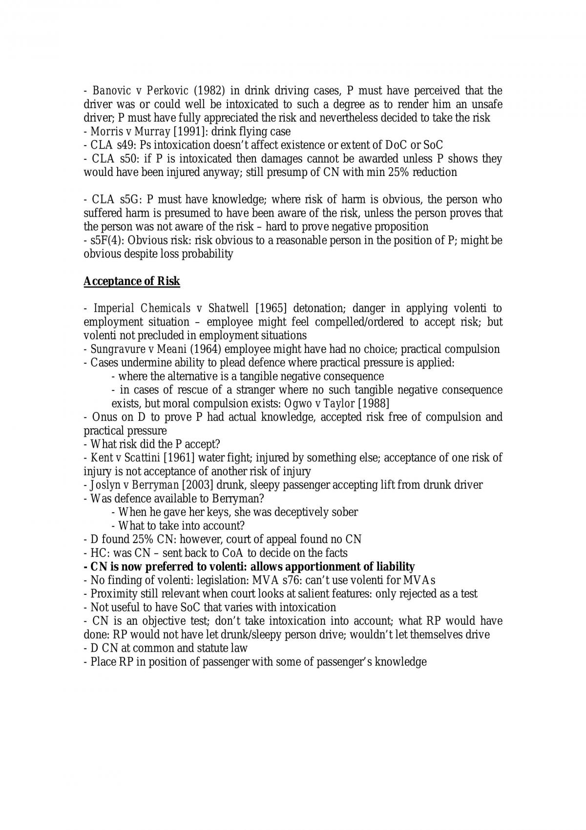 Torts Notes - Page 73