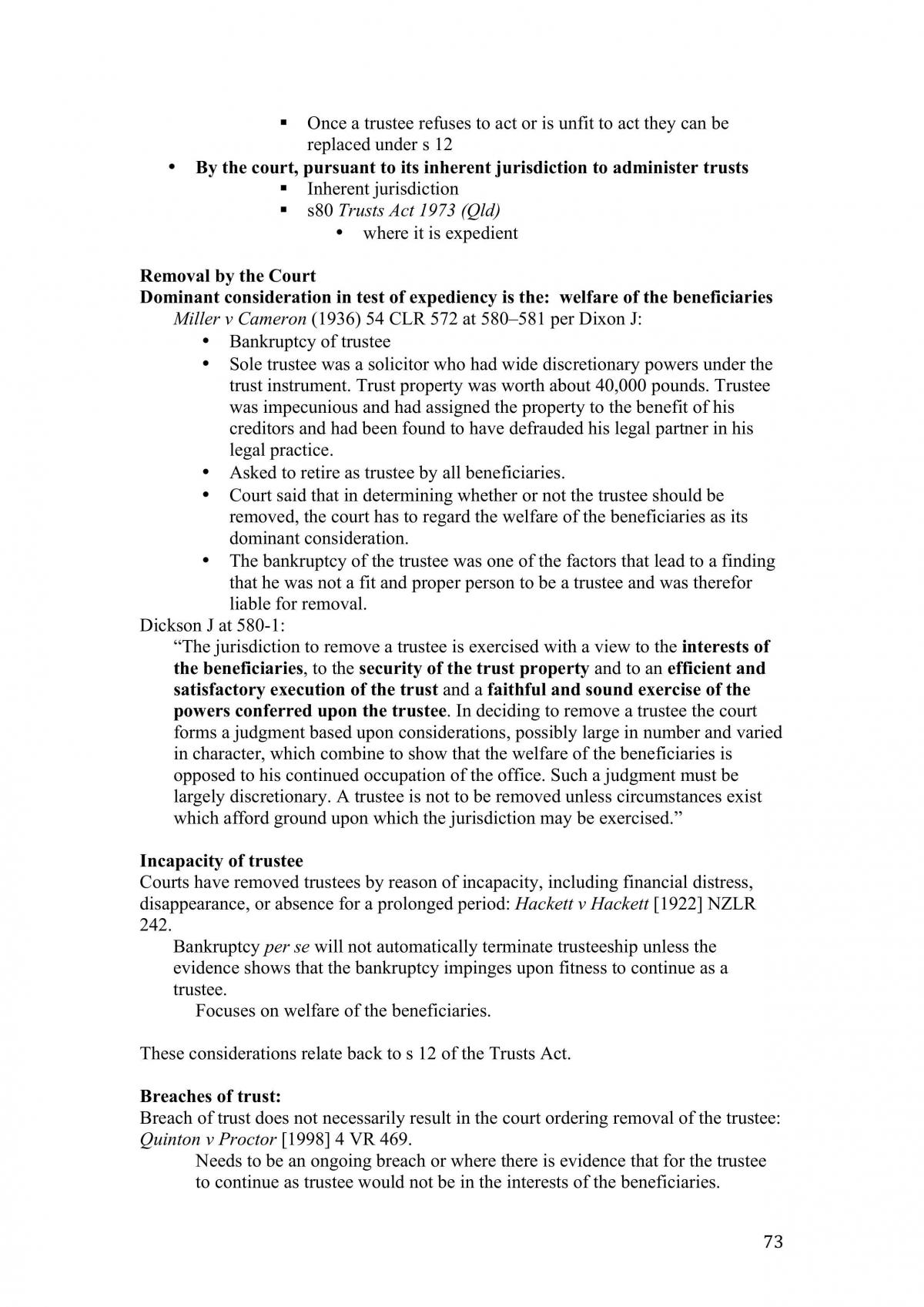 Trusts Notes - Page 73