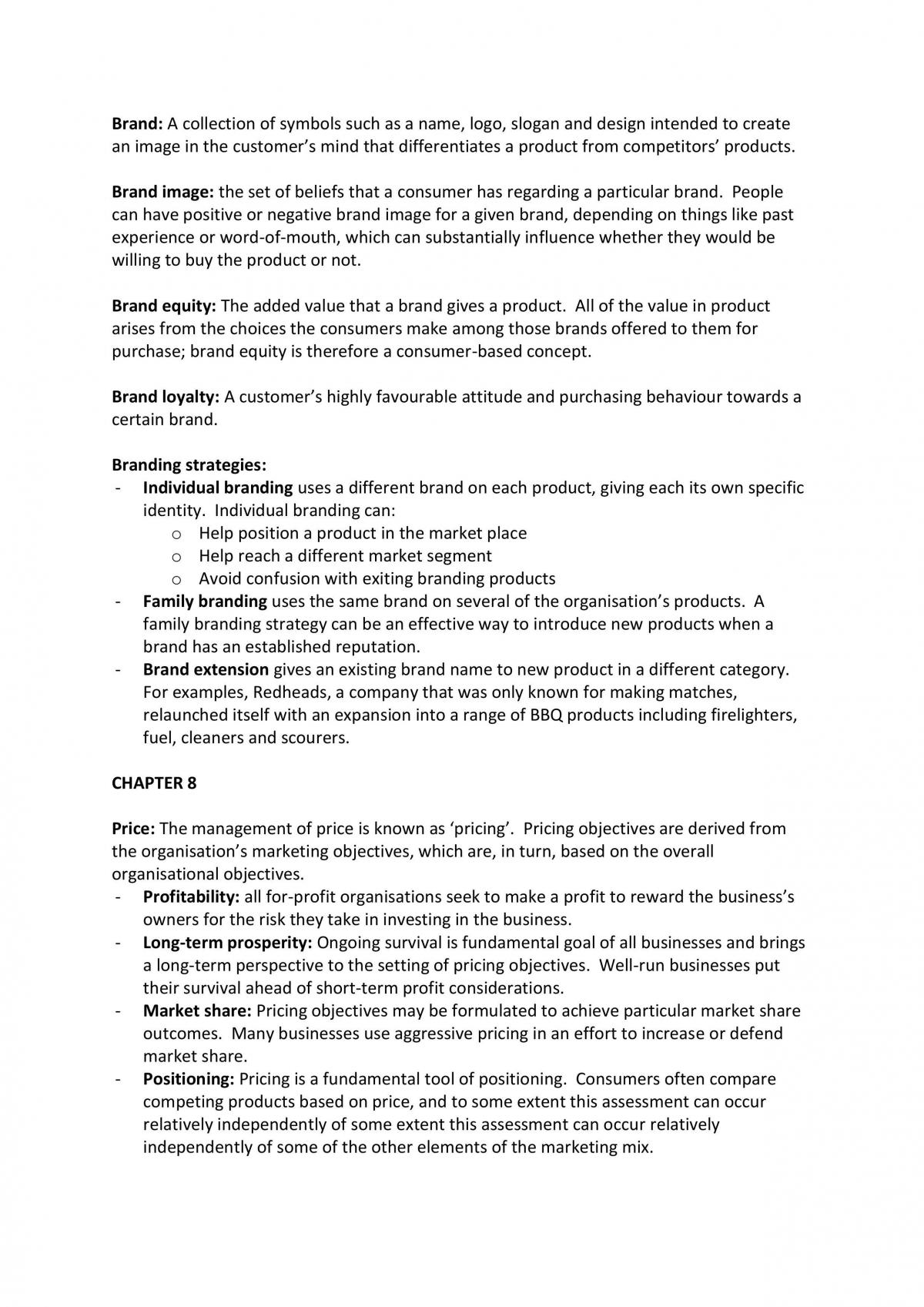 Introduction to Marketing Complete Notes - Page 18
