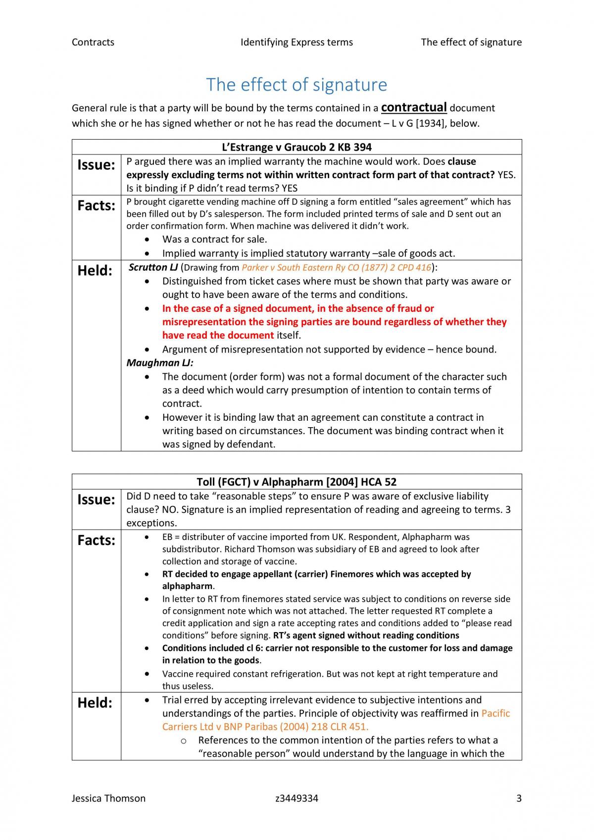 Exam Notes for Contracts - Page 3