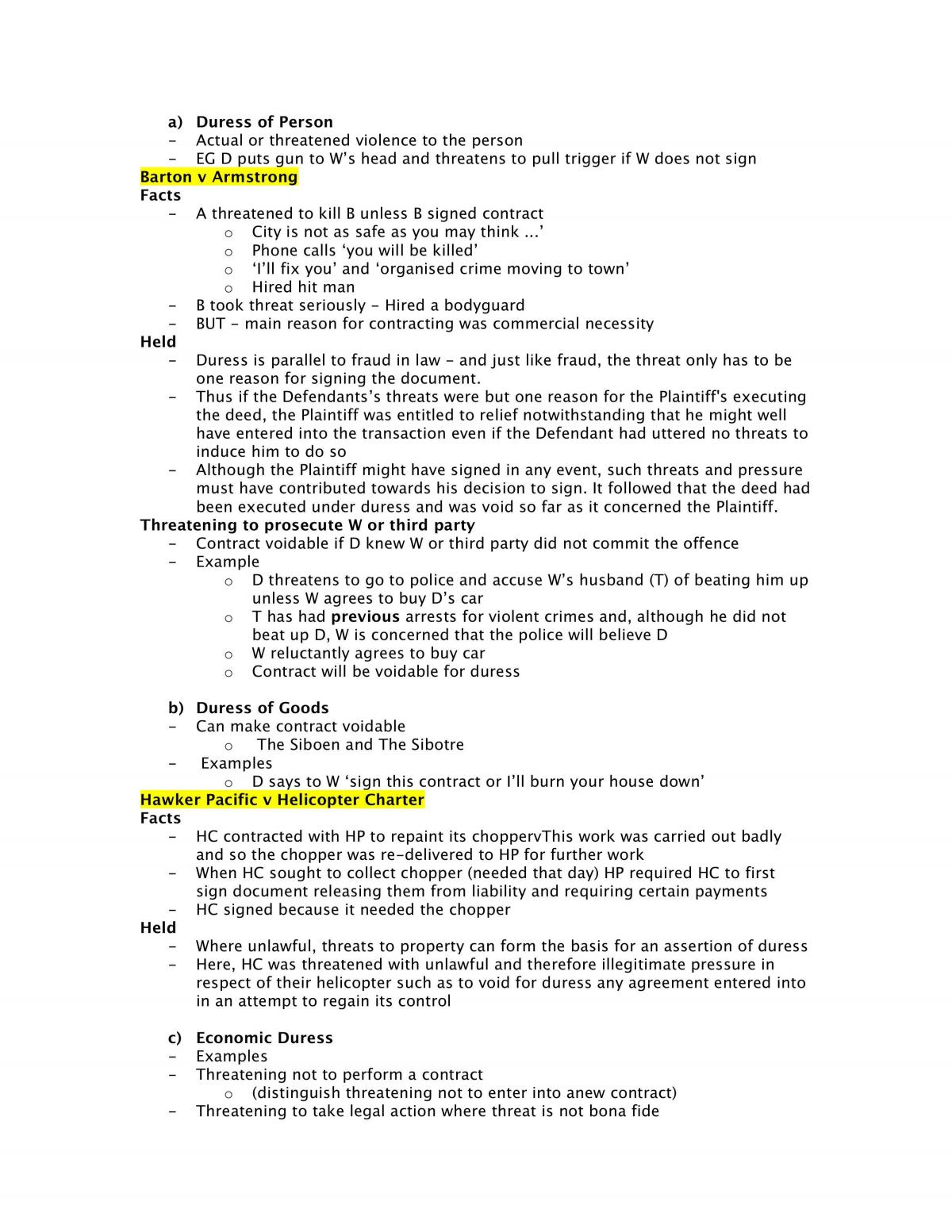 MLL111 Contract Law Notes - Page 69