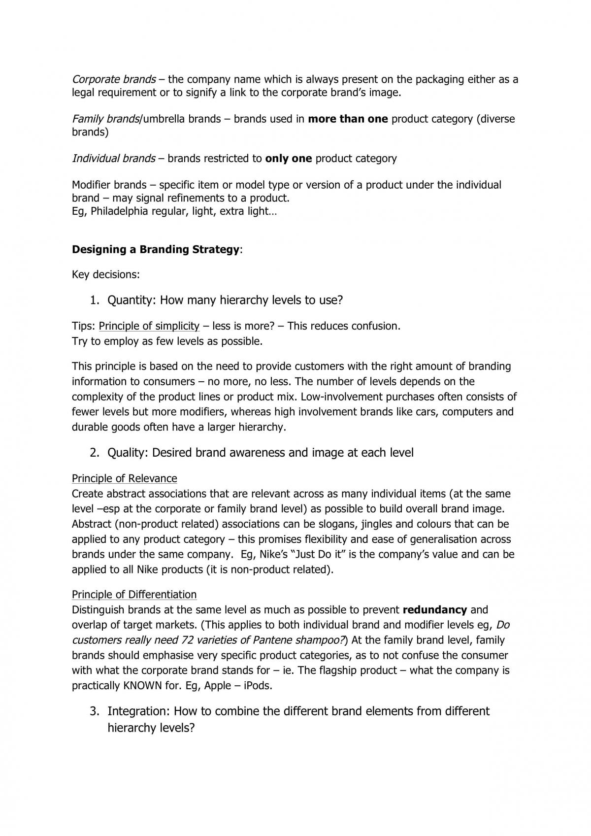 Brand Management Study Notes and Examples - Page 25