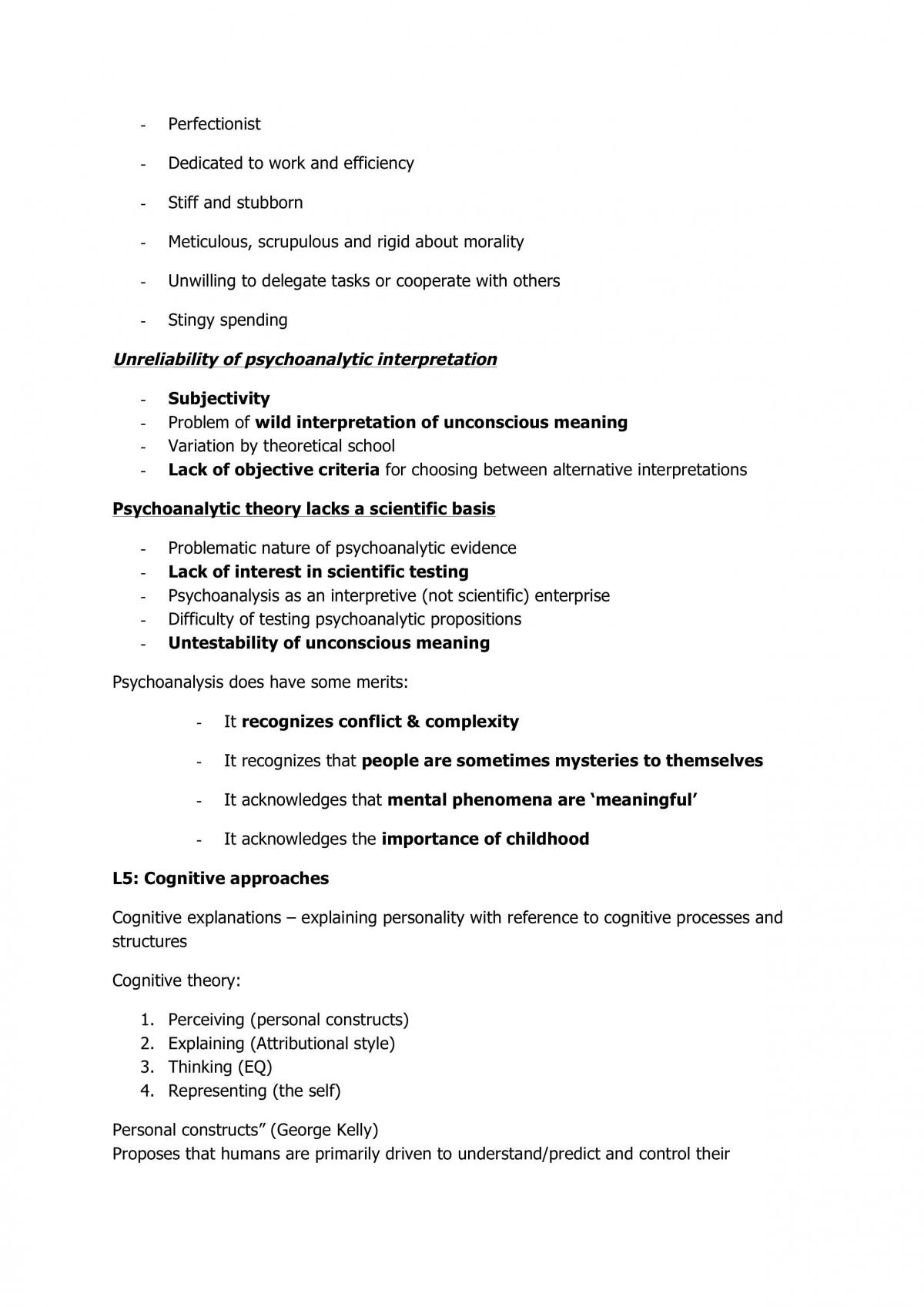 Mind, Brain & Behaviour 2 Study Notes - Page 35