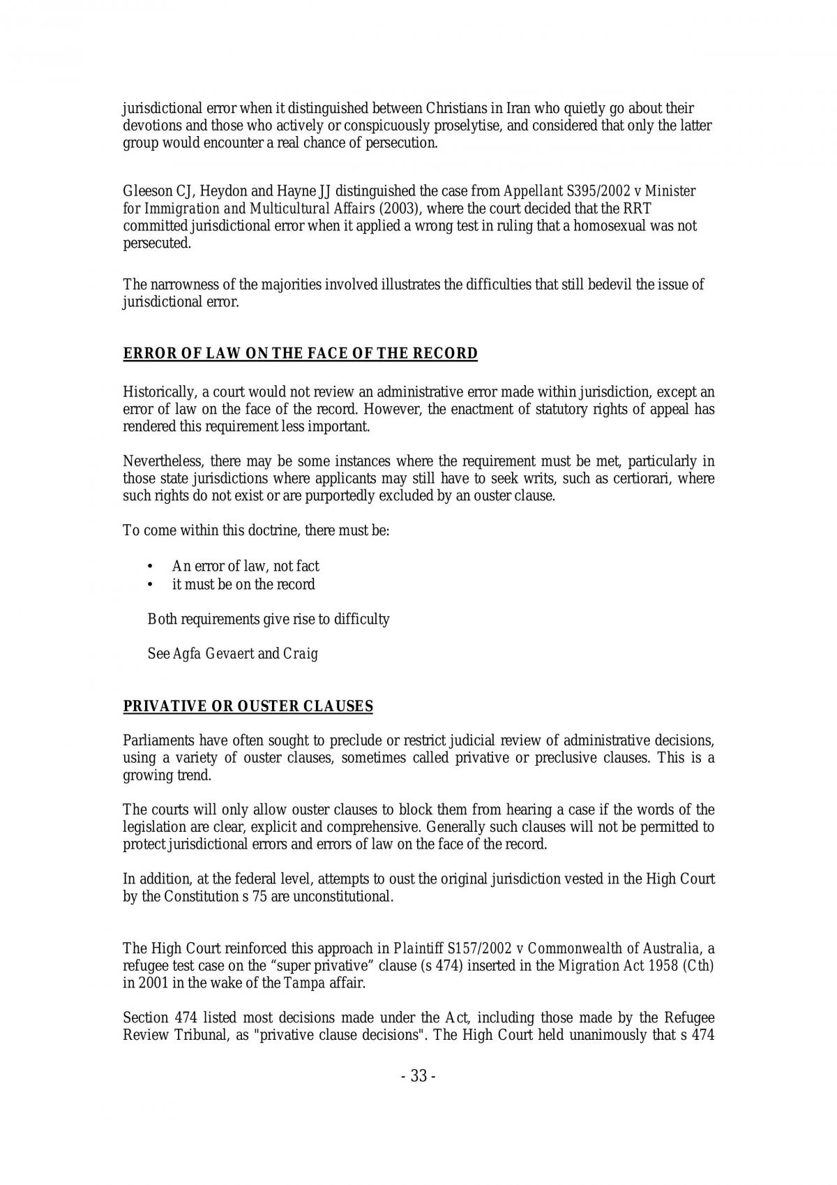 Administrative Law Notes - Page 33