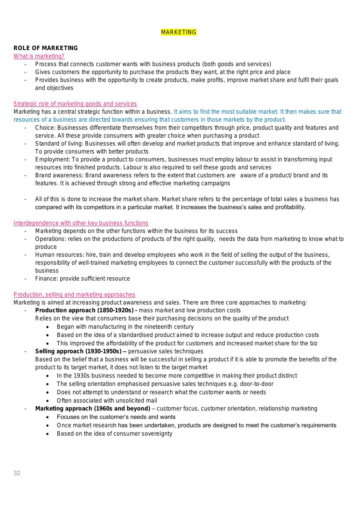 Complete Business Studies Notes - Page 32