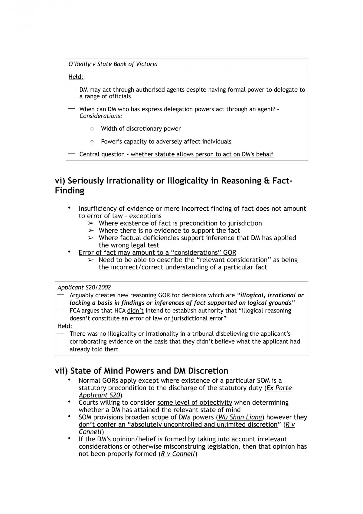 Admin Law Problem Question Summary - Page 47