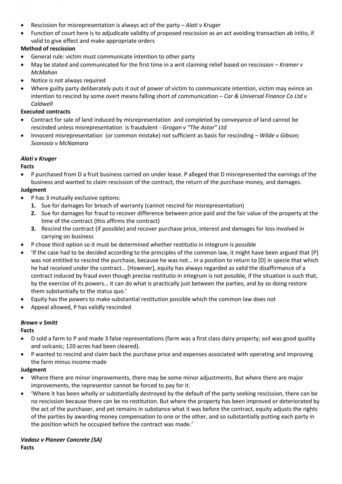 Contracts Exam Notes - Page 54
