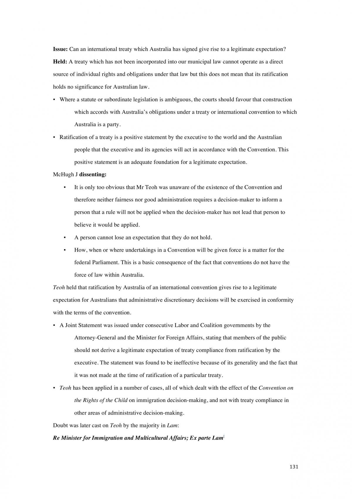 JURD7160 Administrative Law Notes - Page 131