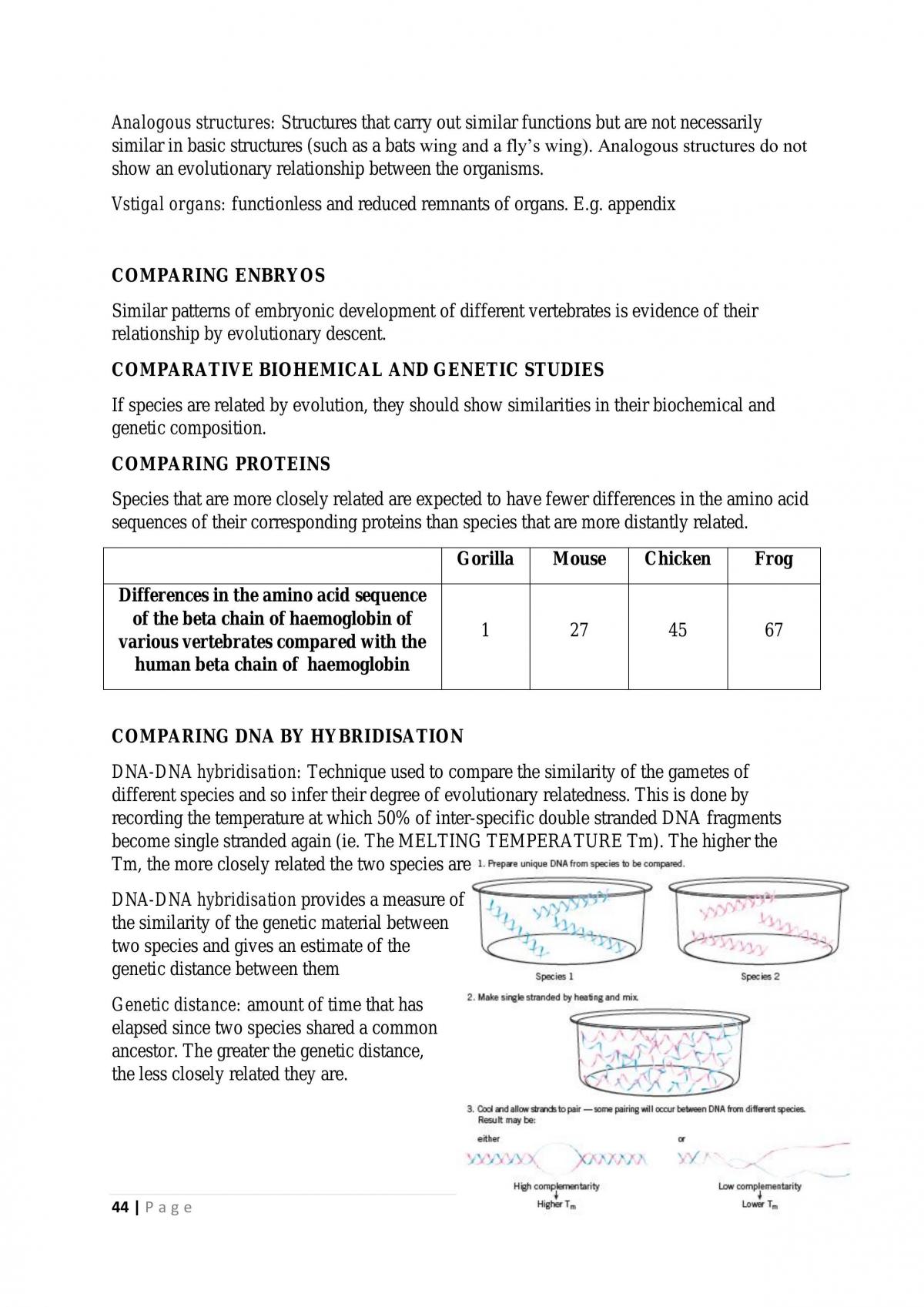 VCE Biology Unit 4 Complete Notes - Page 44