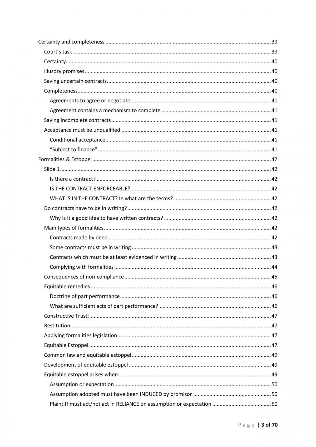 Contracts 1 - Semester 1 2015 Full Notes - Page 3