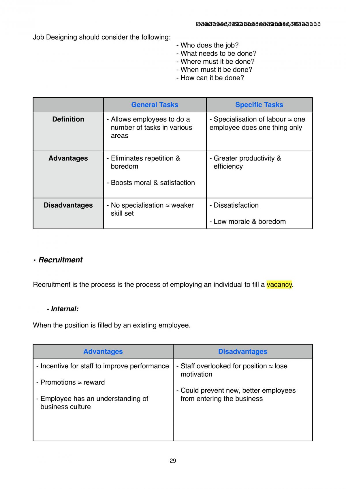 Human Resources Topic 3 Notes HSC - Page 29