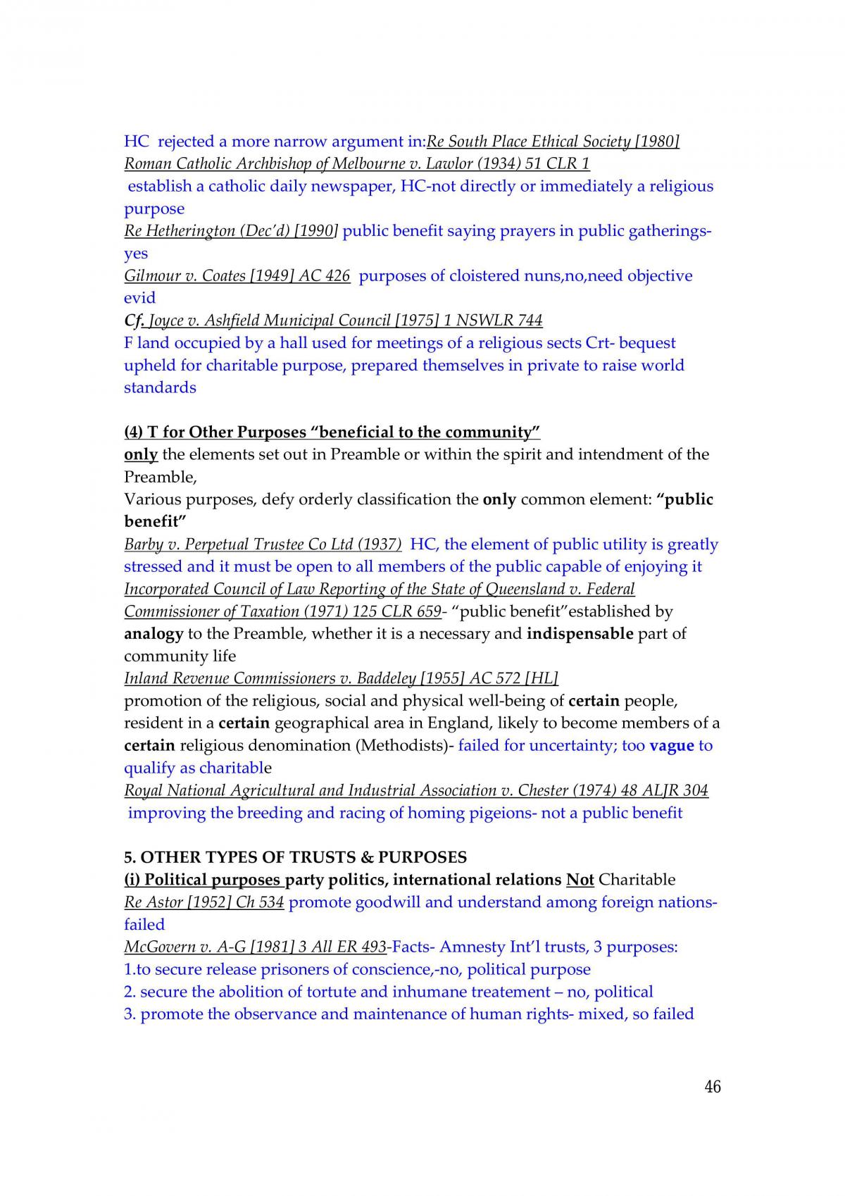 Equities & Trusts Summary - Page 46