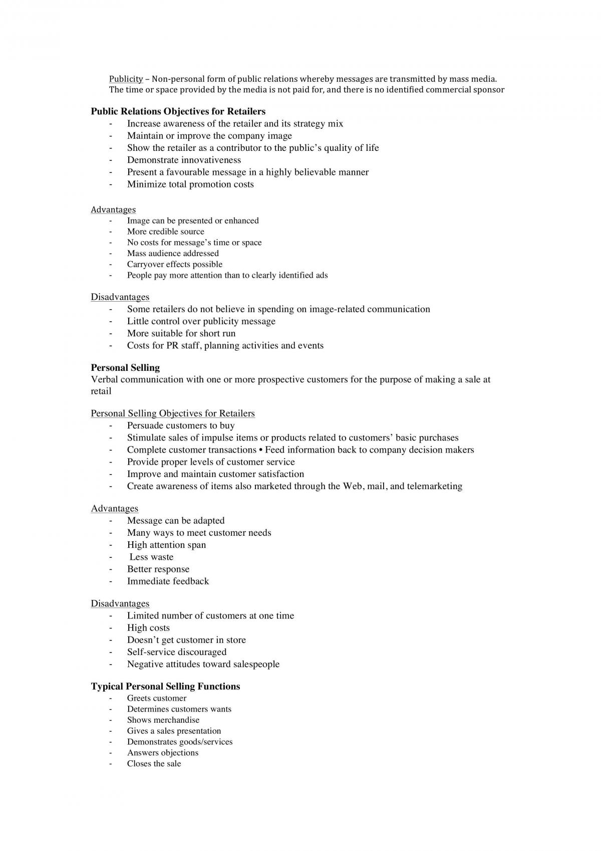 Retailing- Complete Summary Notes - Page 41