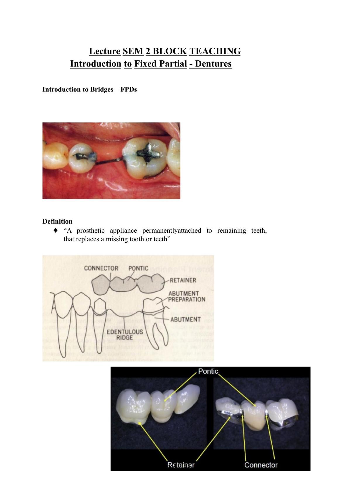 DENT7400 - Prosthodontics Semester 2  - Page 3