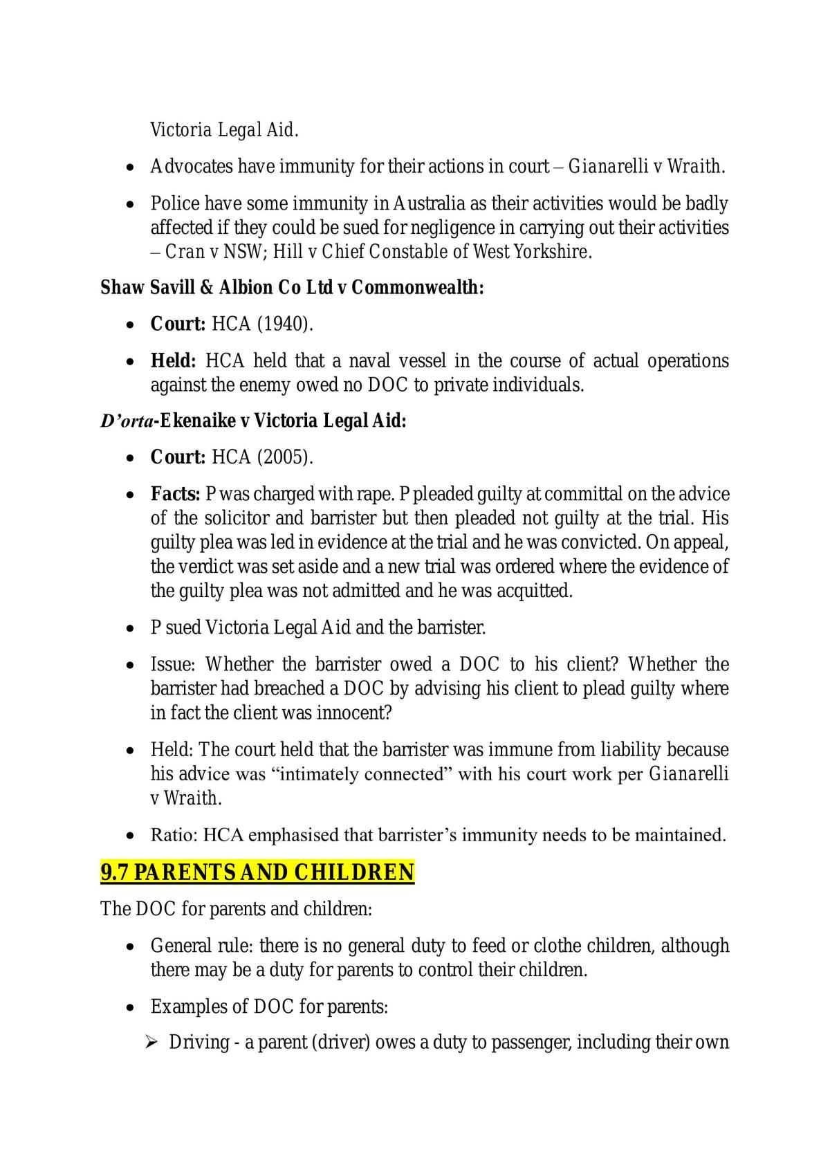 LAW203 - Final Exam Notes - Page 77