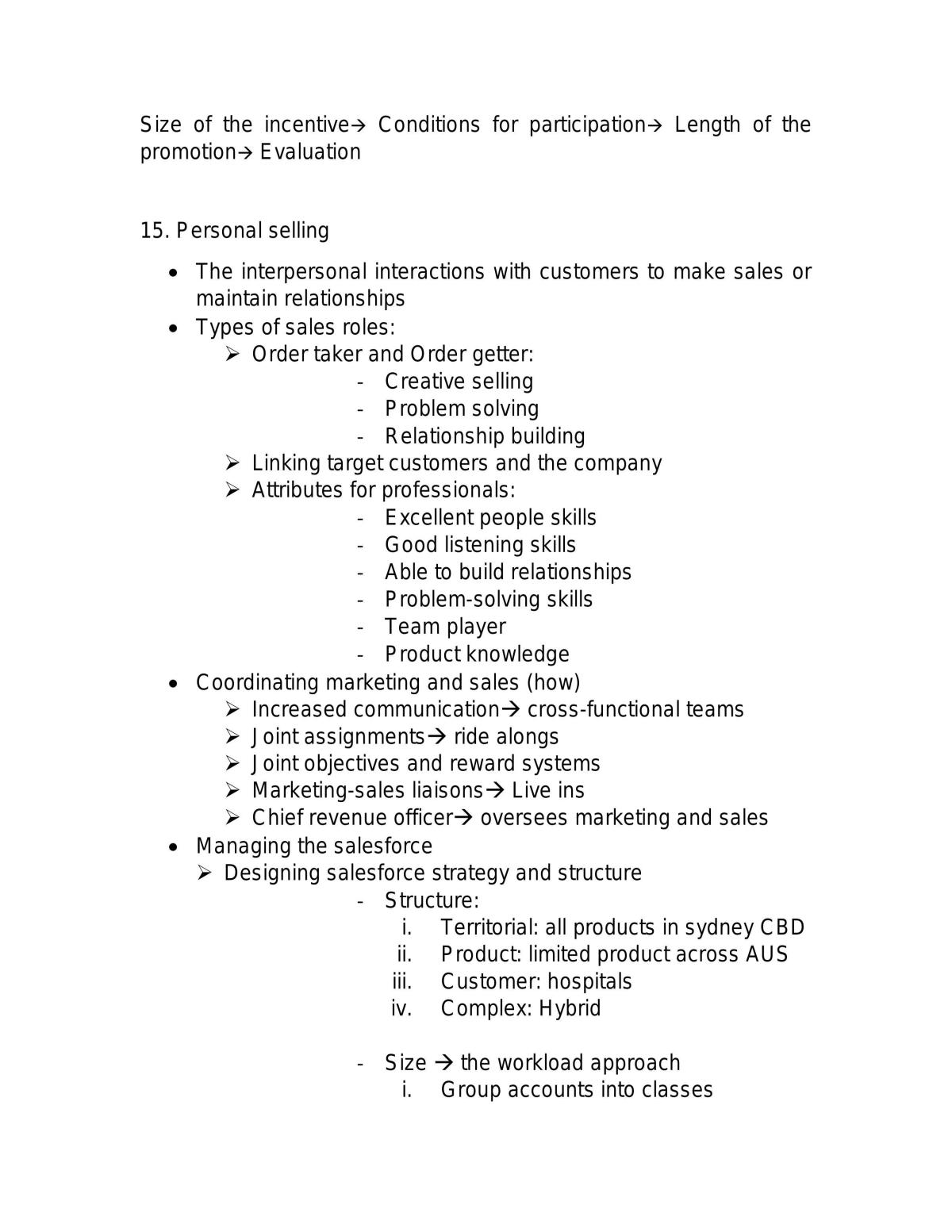 MKTG1001 Notes Summary for Final - Page 32