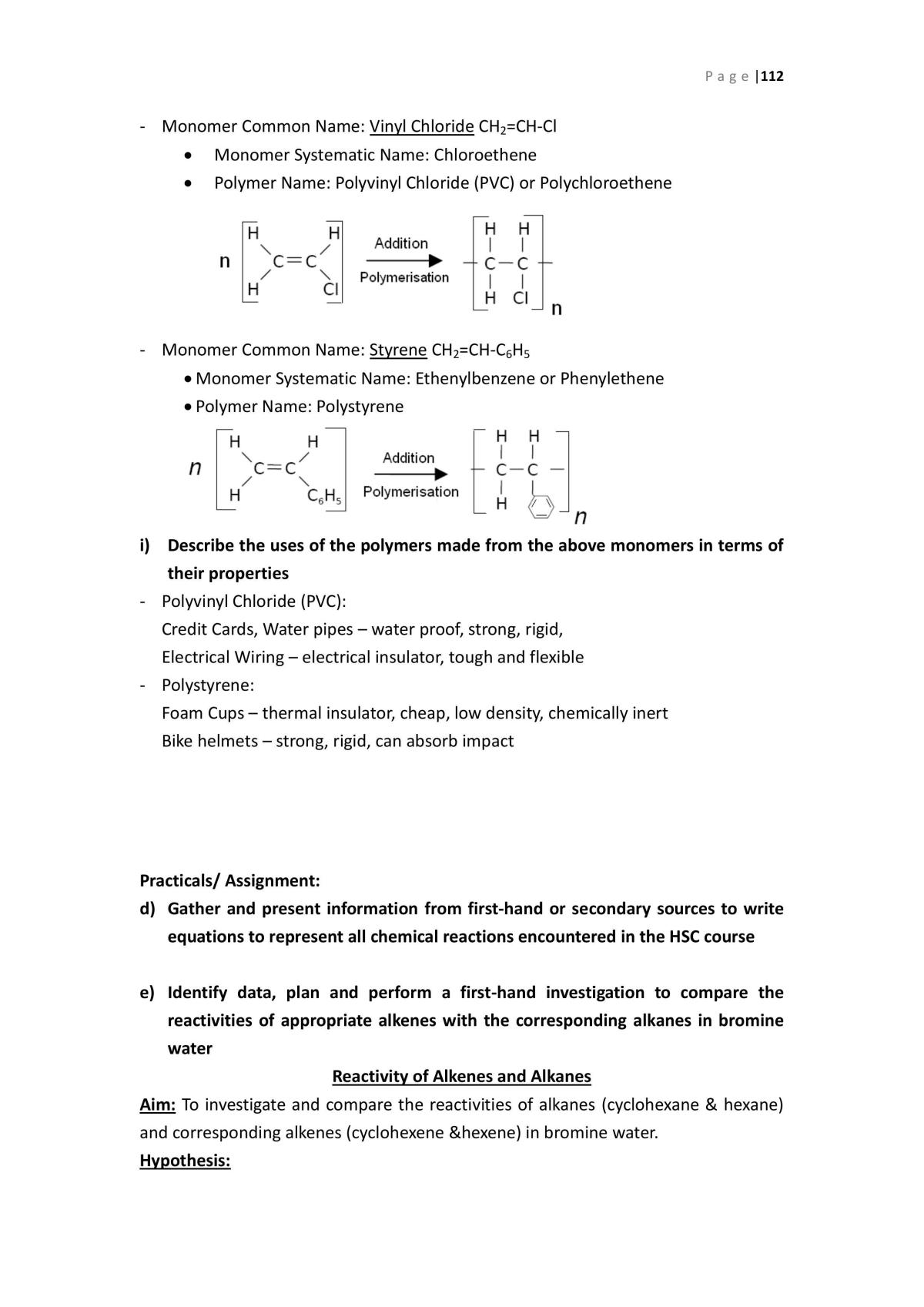 Complete Notes HSC Chemistry - Page 112