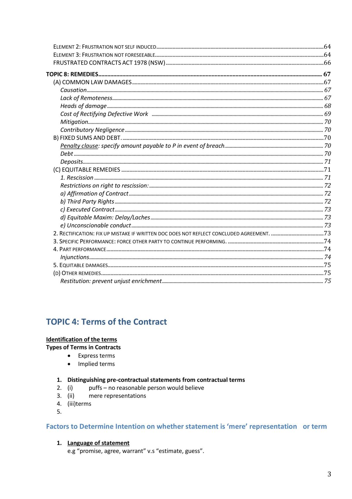 Contracts Exam Notes  - Page 3