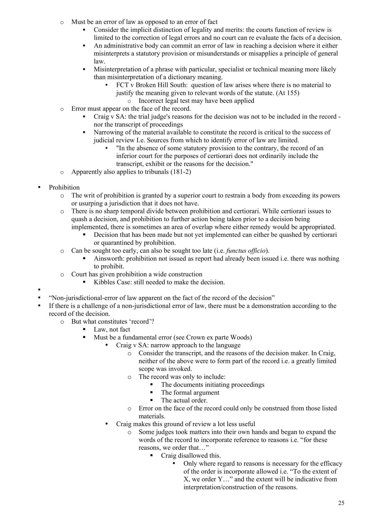 Administrative Law Notes - Page 25