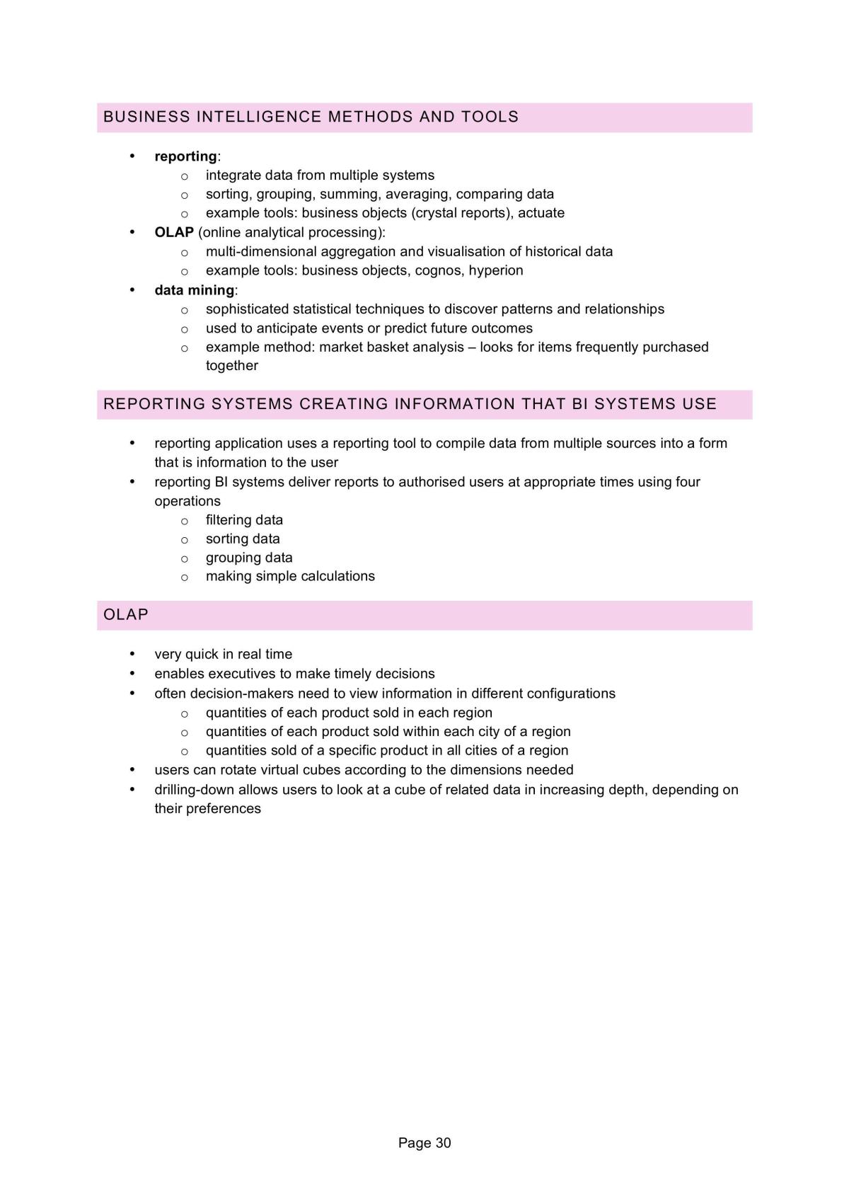 INFS1000 Study Notes - Page 30