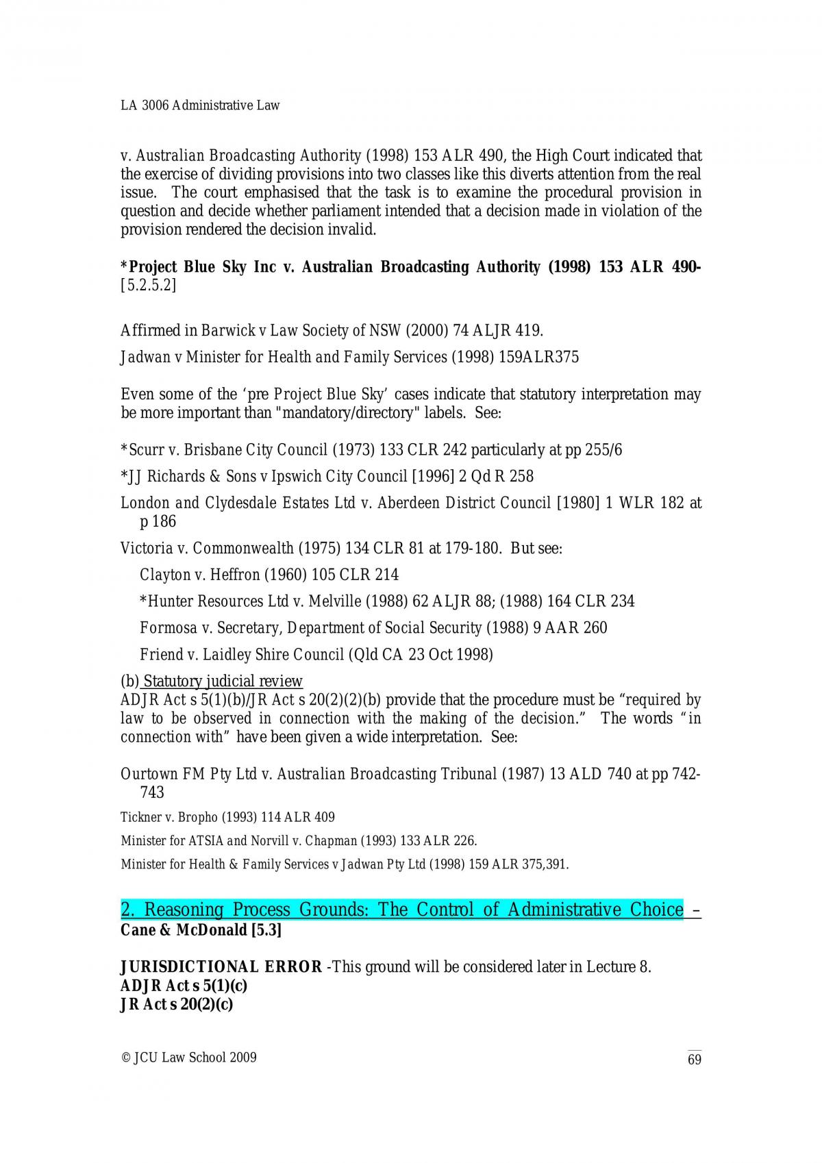 Brief Summary - Page 69