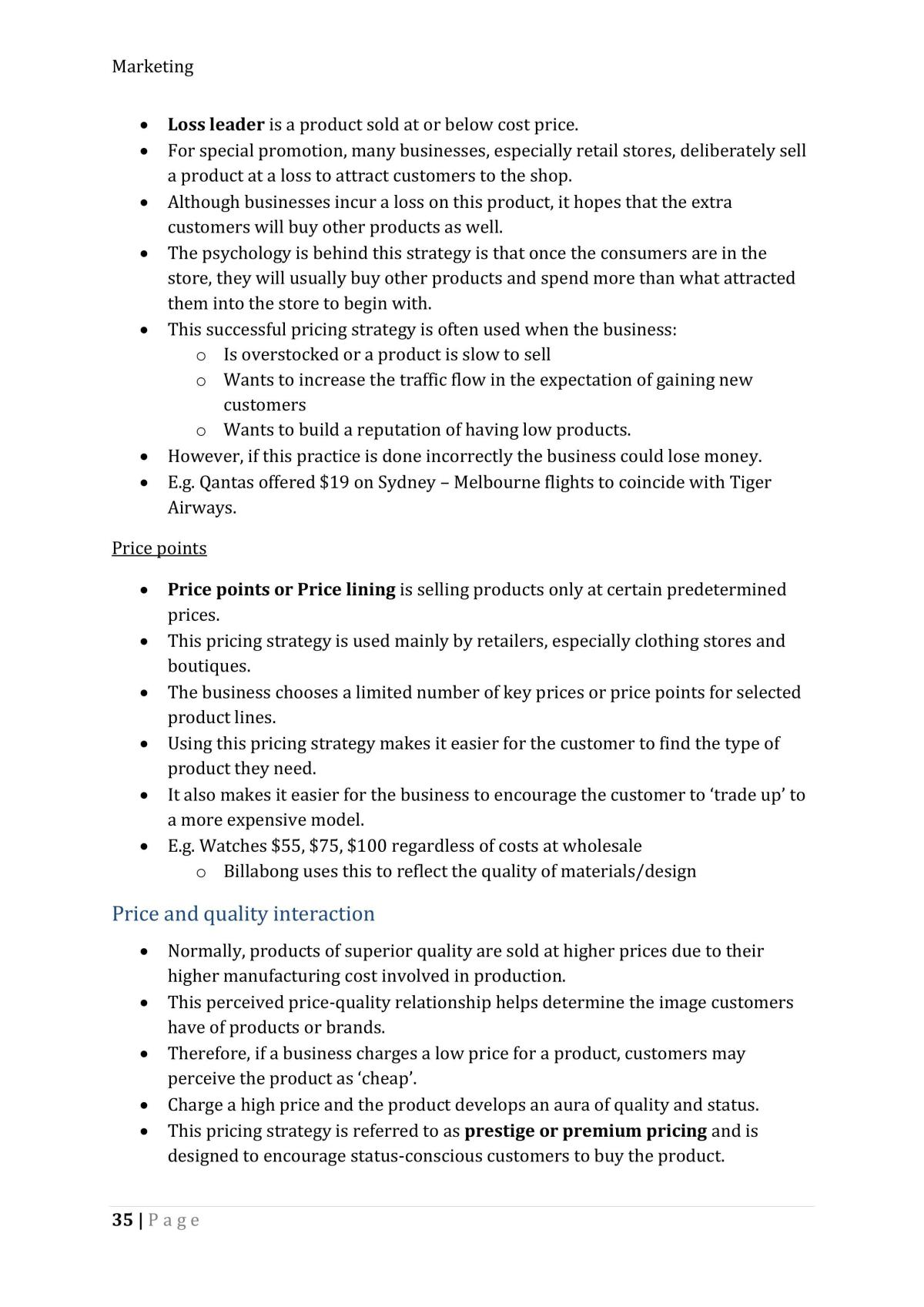 Marketing Syllabus Notes - Page 35