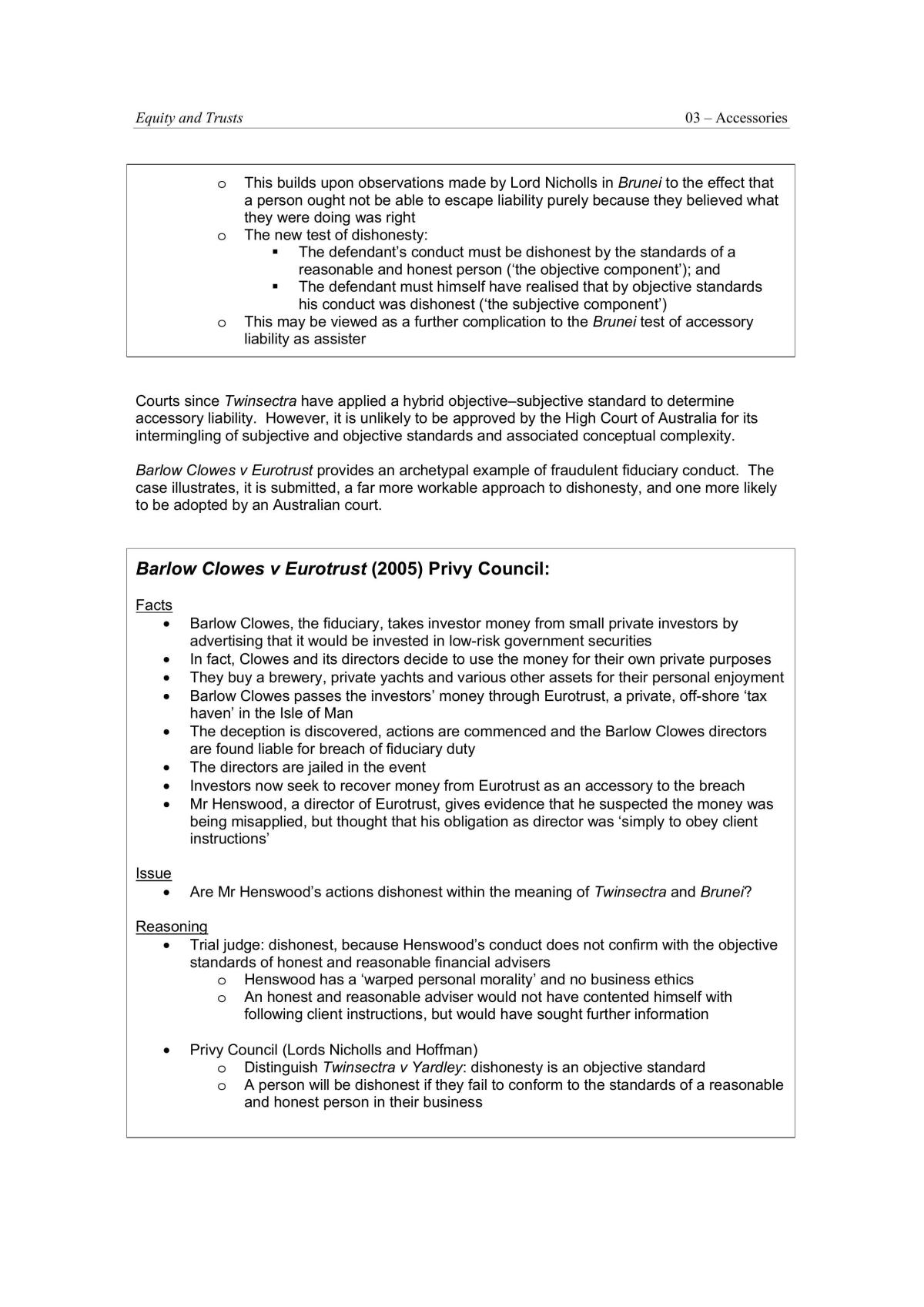 Equity and Trusts - Accessories - Page 31