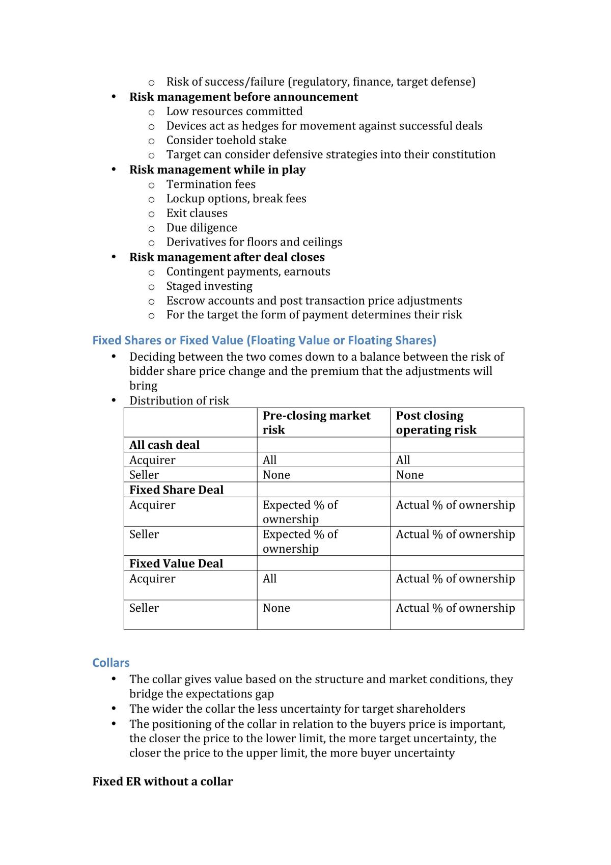 Mergers and Acquisitions Notes - Page 21