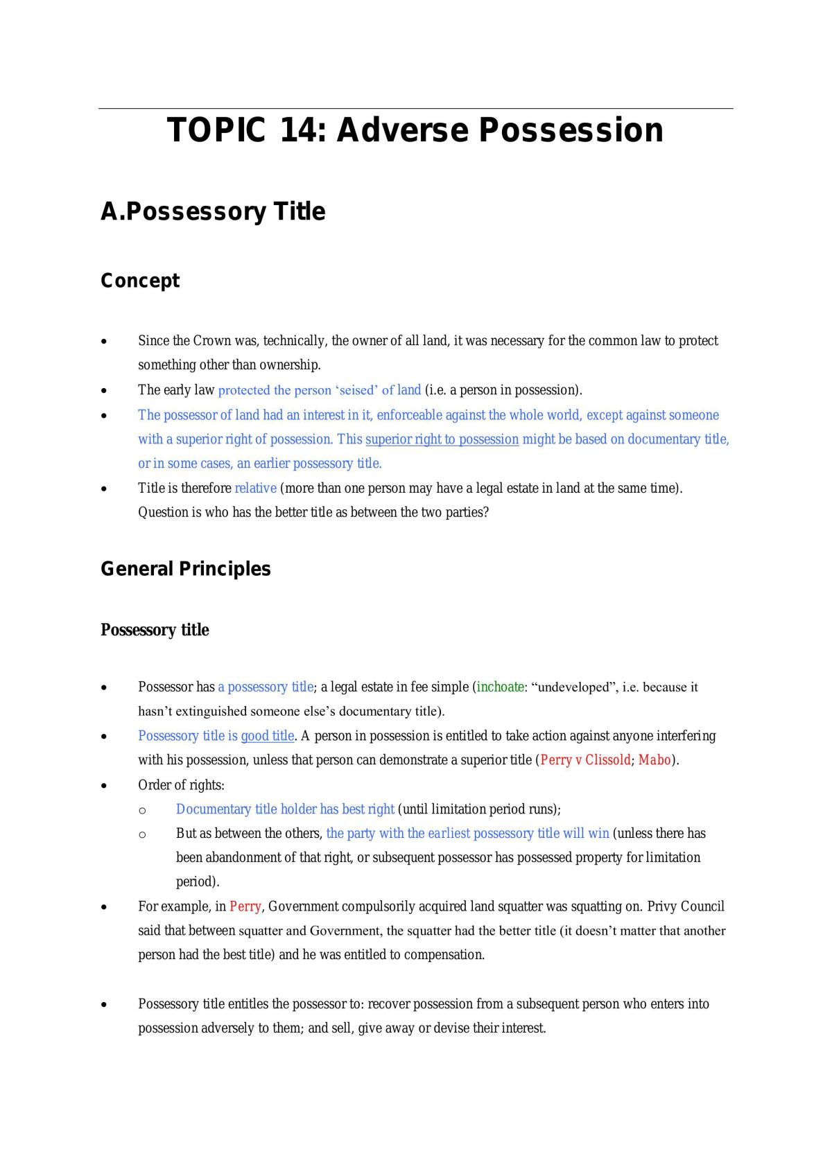 Real Property Law Notes  - Page 72