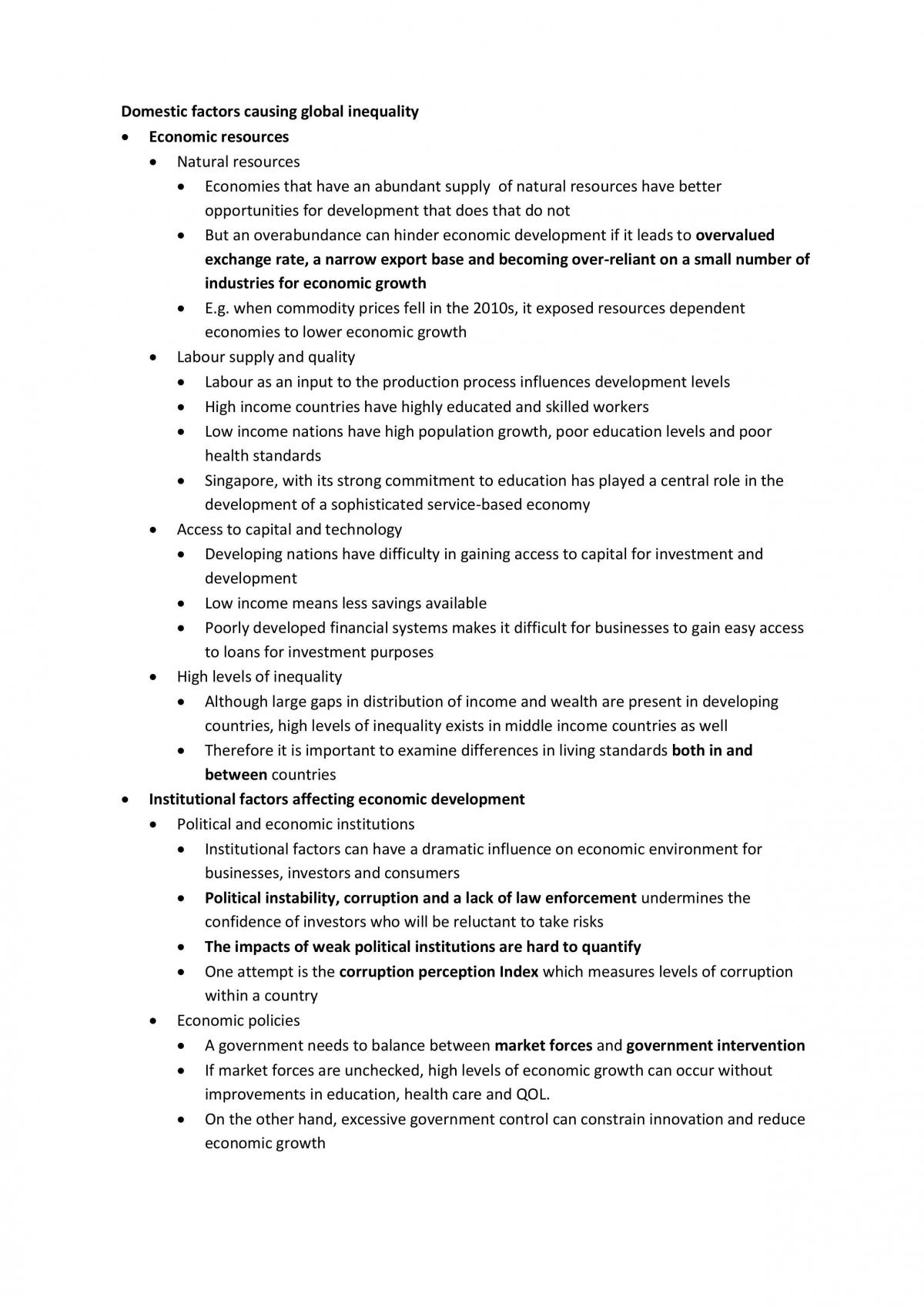 The Global Economy Study Notes - Page 27