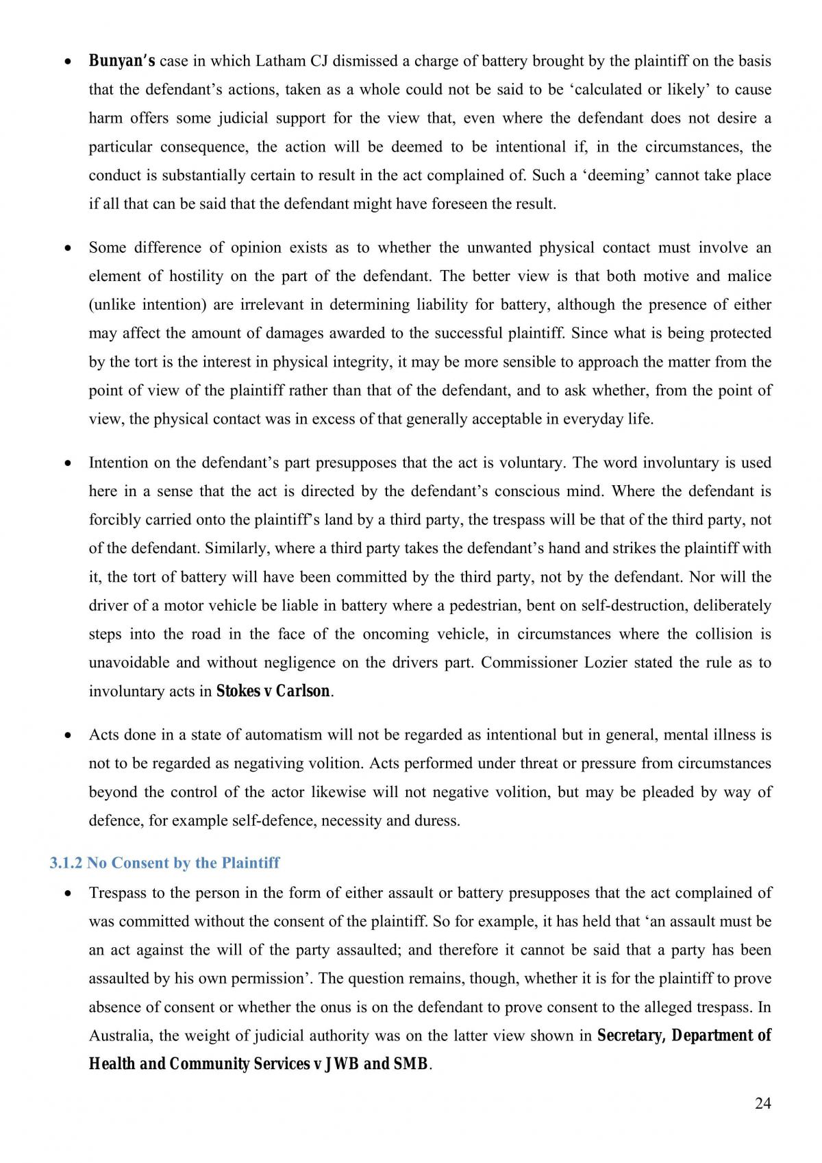 Notes for Torts - Page 24