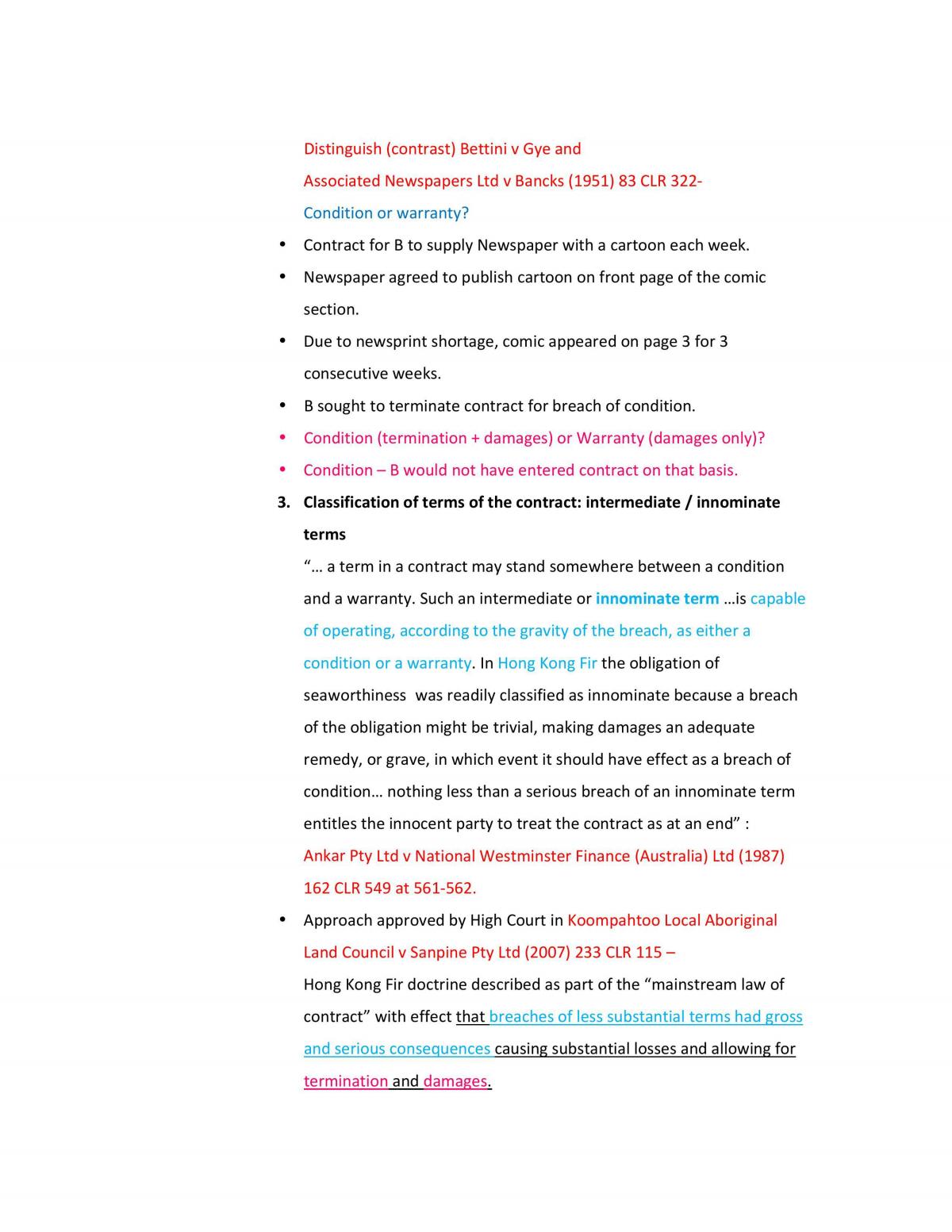 CLAW 1001 Contract Summary - Page 15