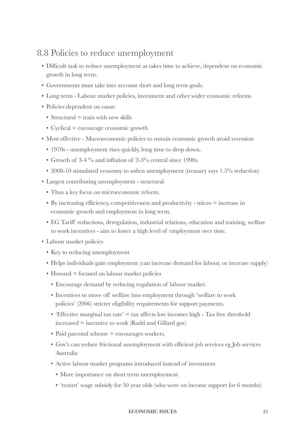 Economics Issues Notes - Page 21