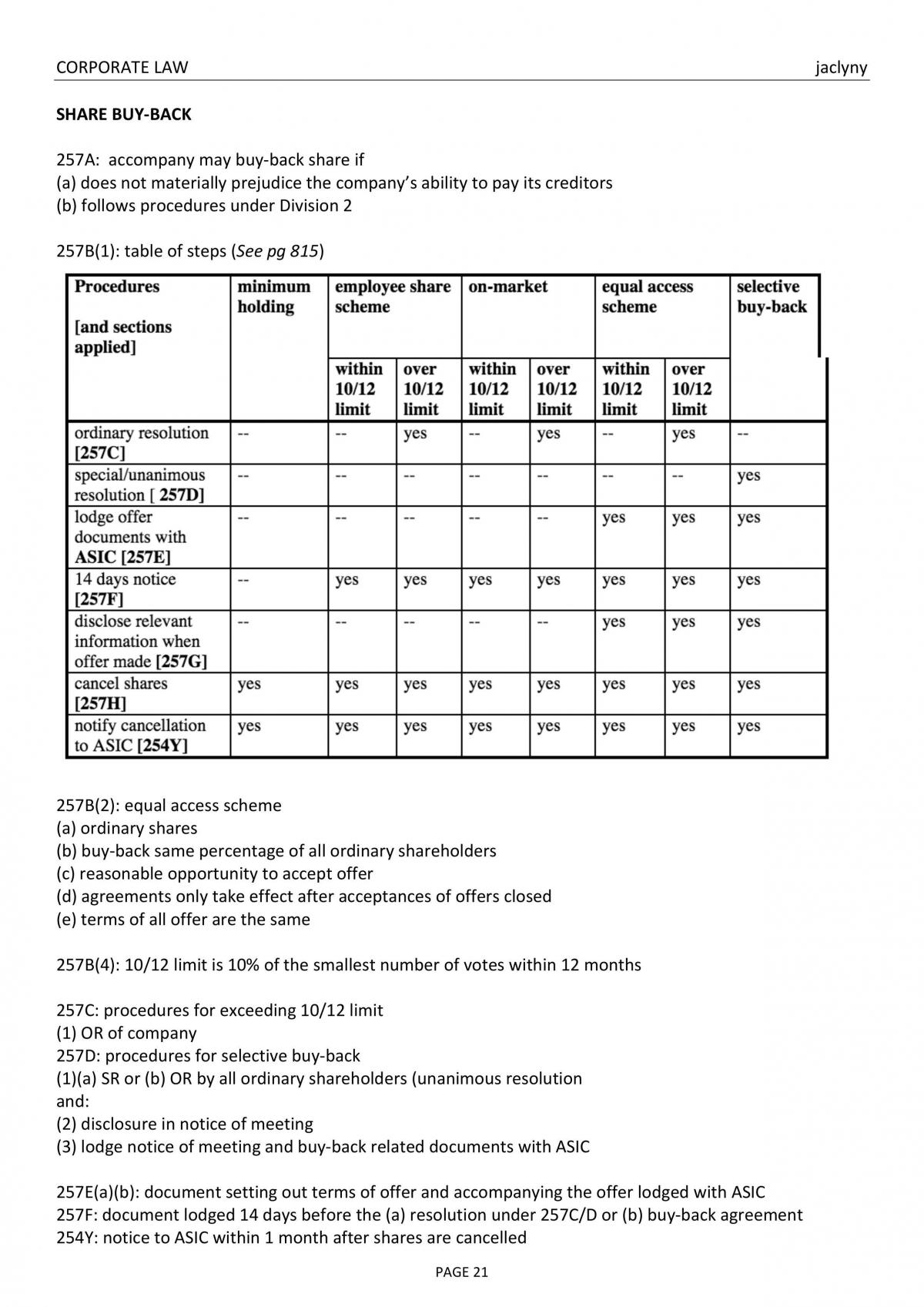 Full Notes for BLAW20001 - Page 21