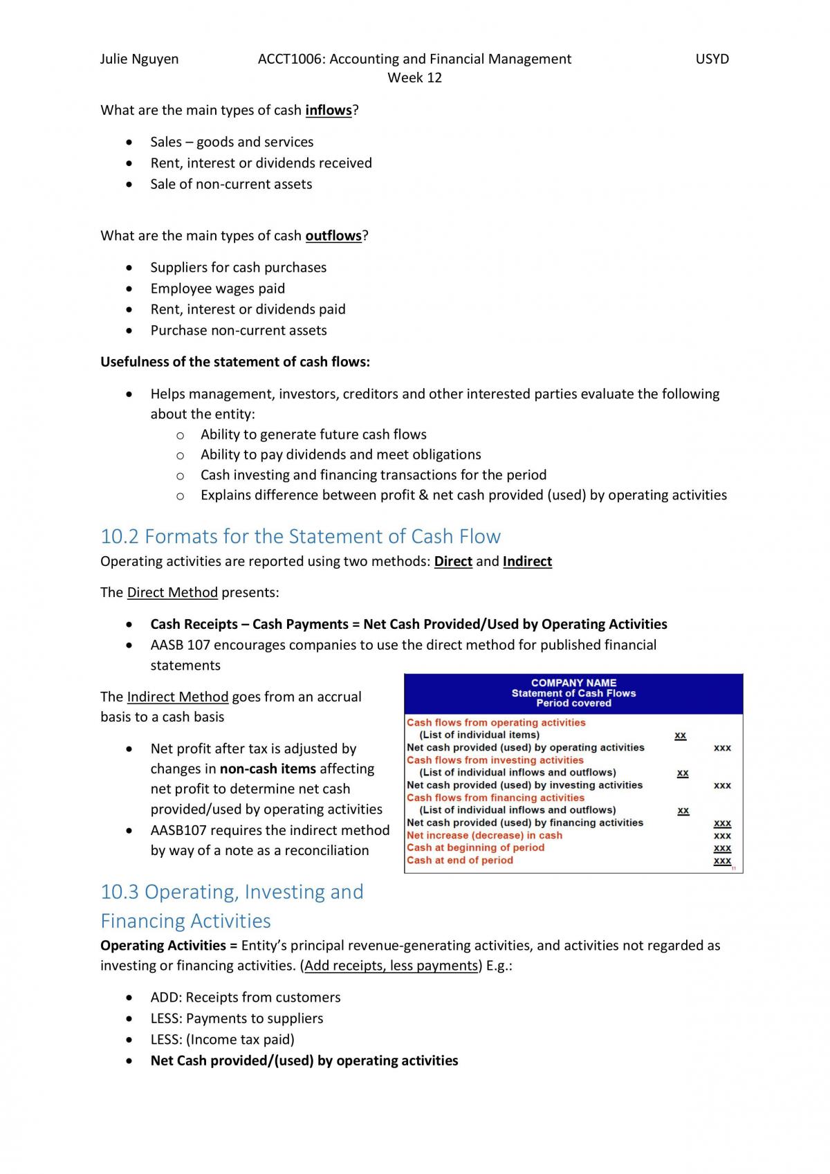 ACCT1006 Notes  - Page 40